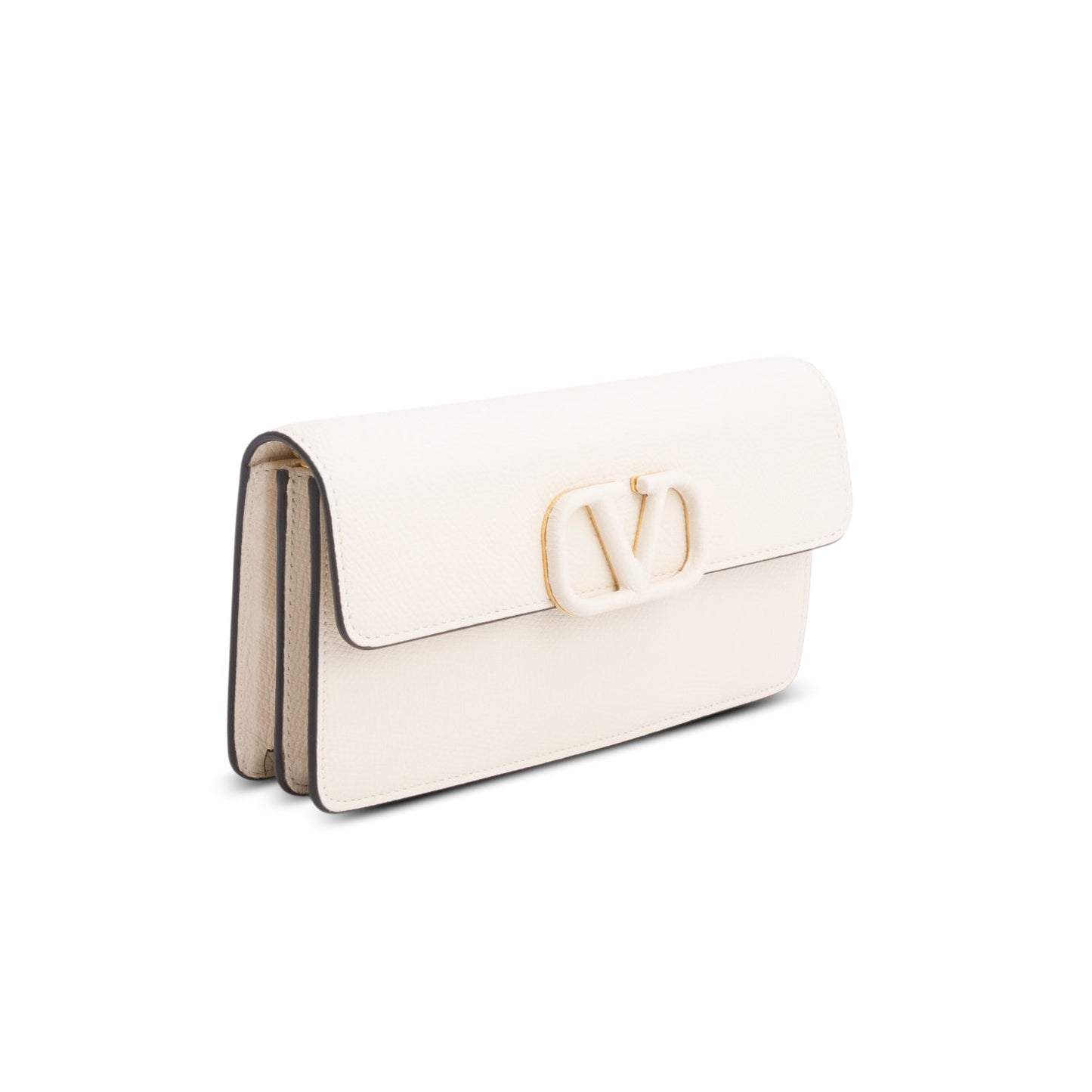 Valentino Cream VLogo Signature Wallet on Chain