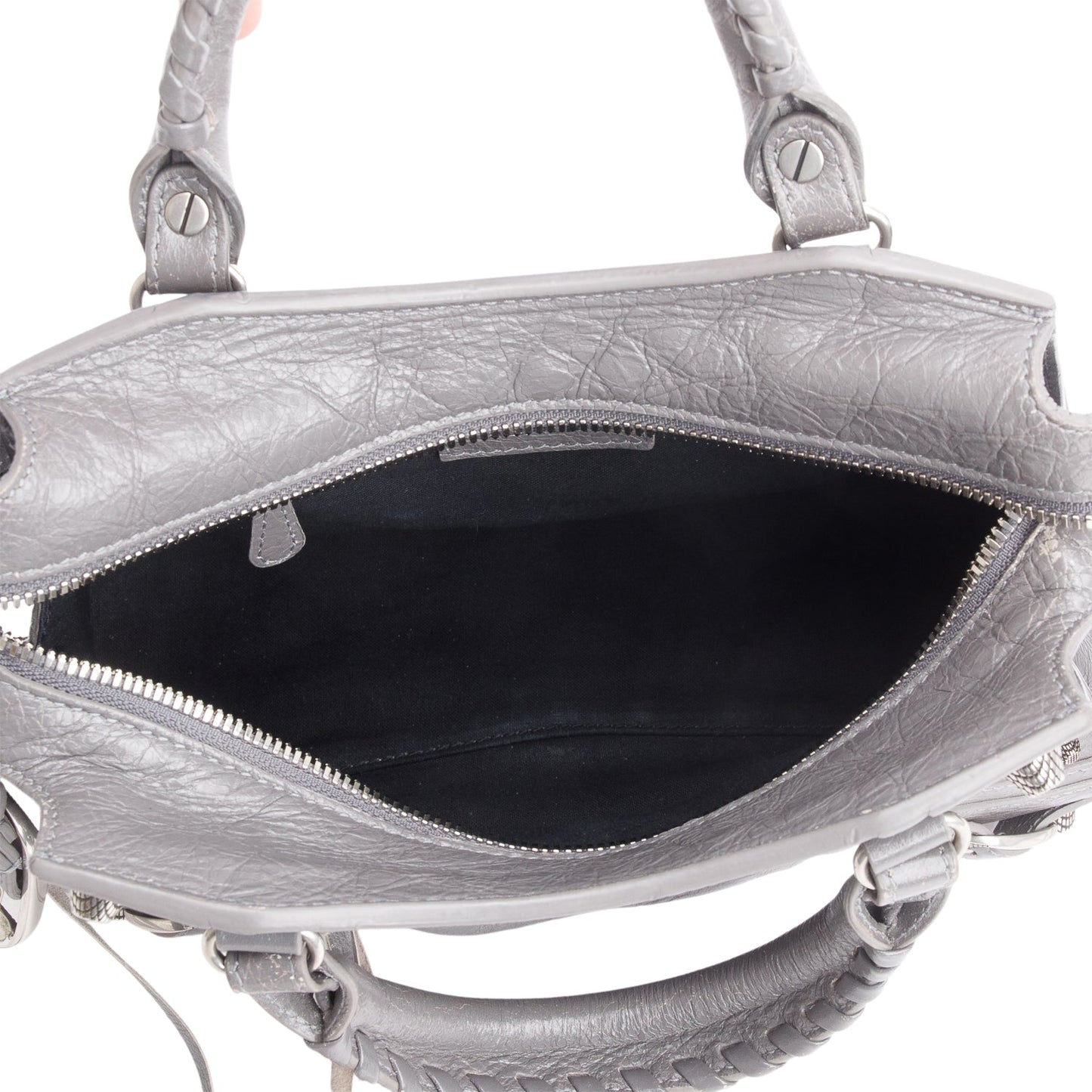 Balenciaga Grey Agneau Leather Neo Cagole XS City Bag