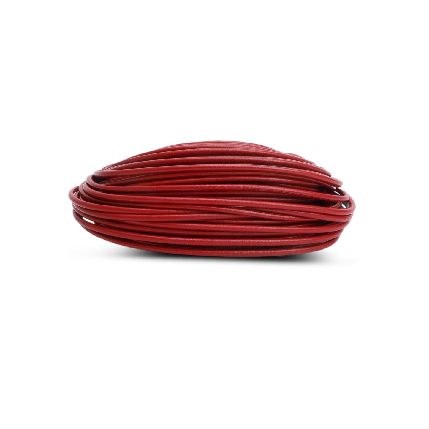 Bottega Veneta Red Nappa Mini Tubular Double Knot Bag