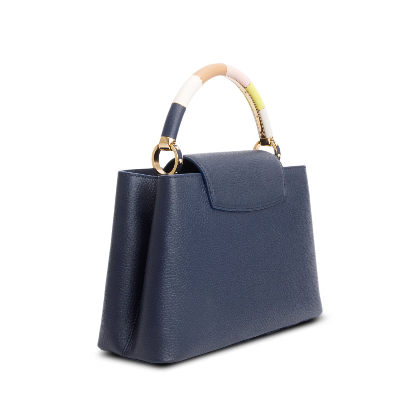 Louis Vuitton Navy Taurillon Capucines MM