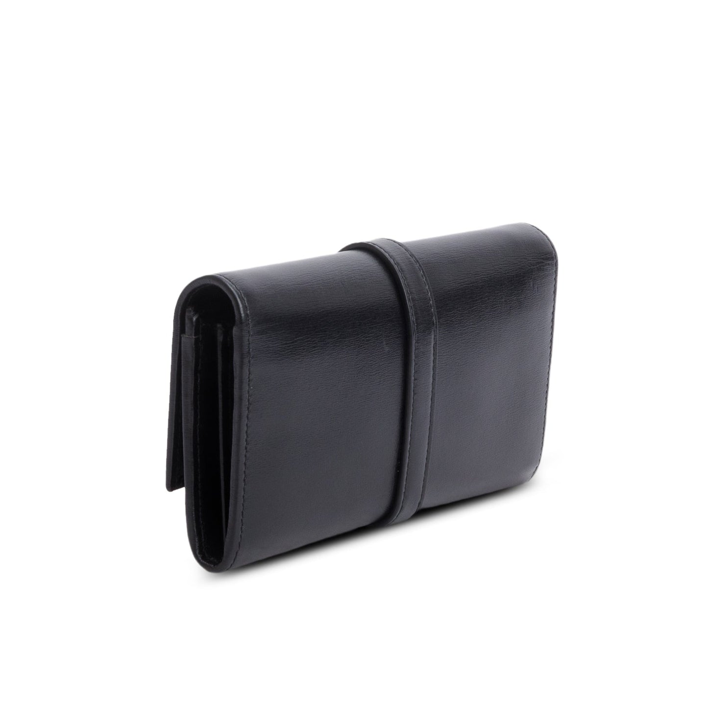 Gucci Black Calfskin Jackie 1961 Chain Wallet
