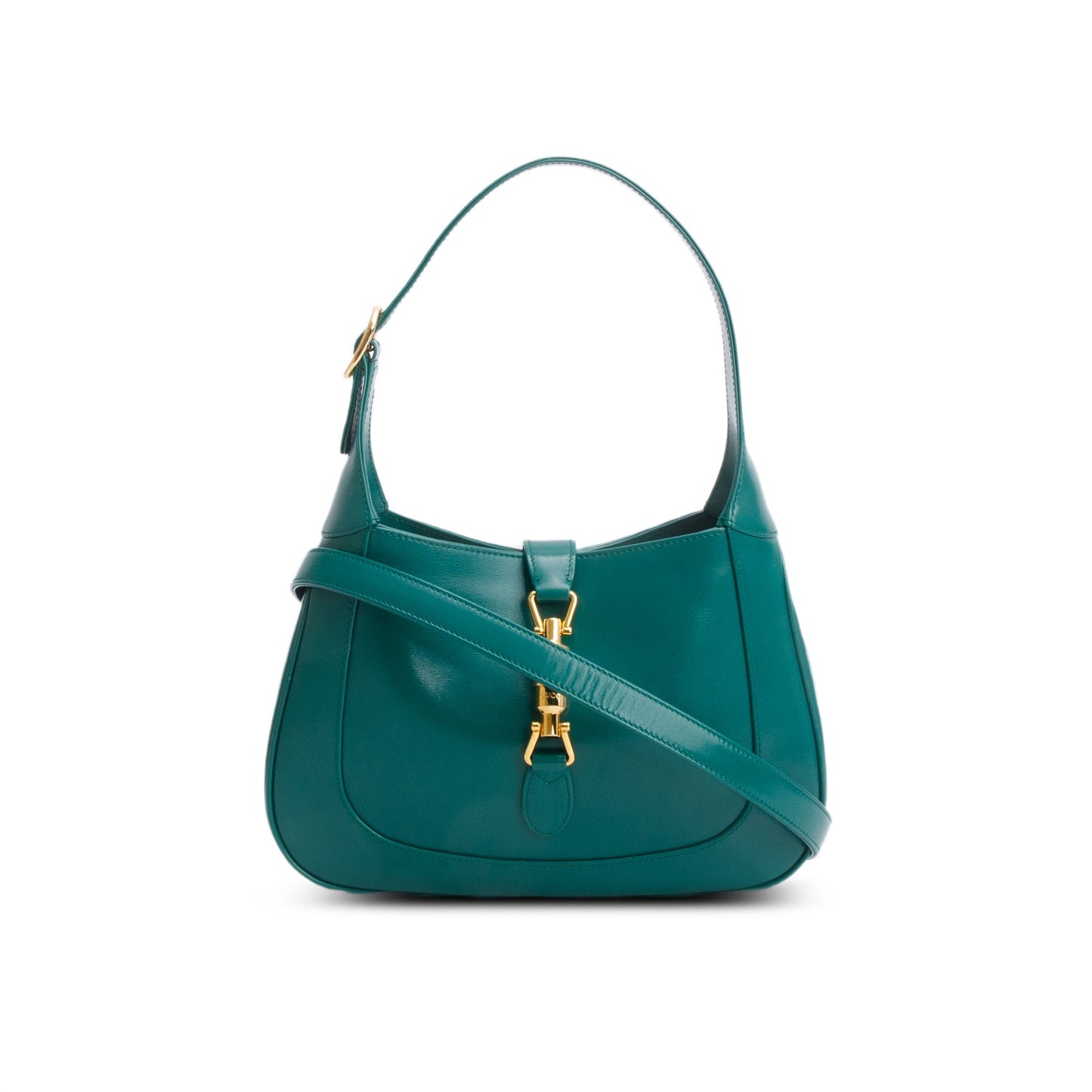 Gucci Green Ancora Leather Medium Jackie 1961 Hobo Bag