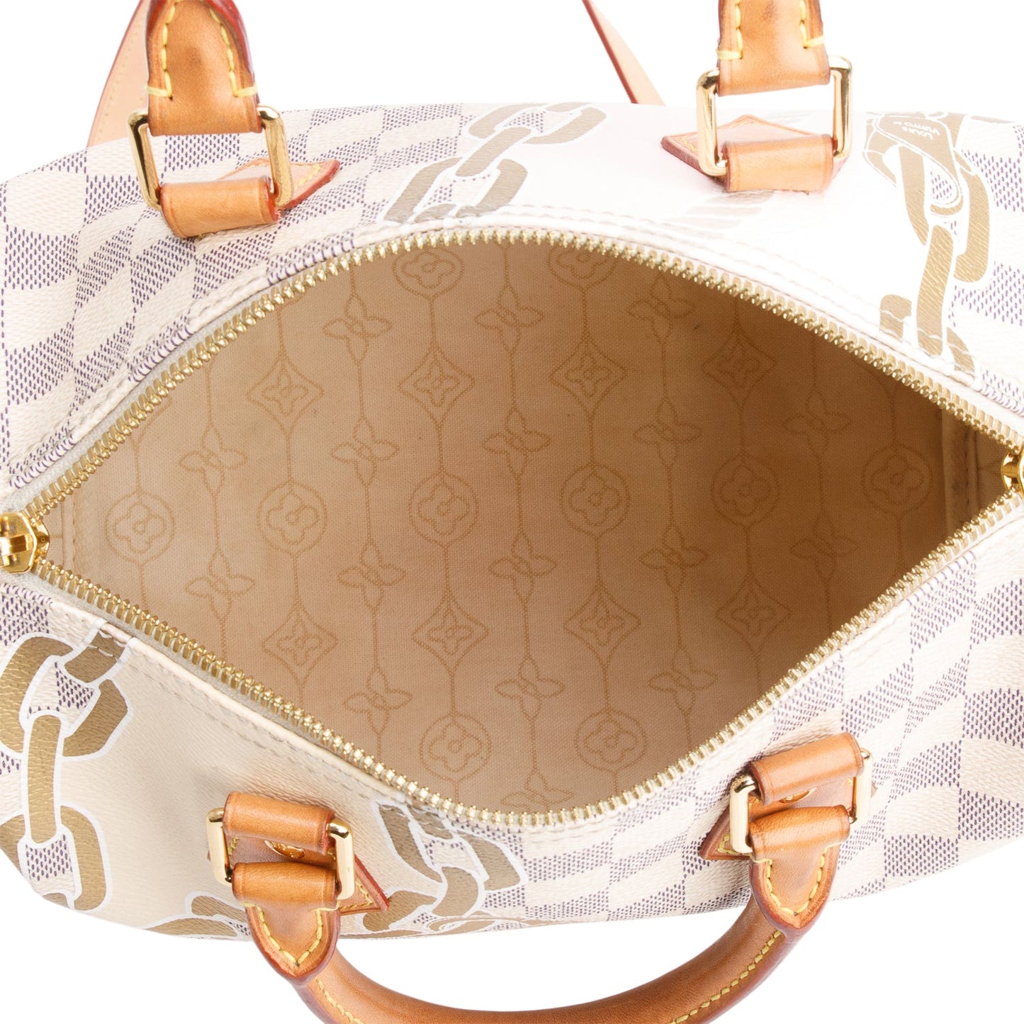 Louis Vuitton Nautical Damier Azur Speedy Bandouliere 25