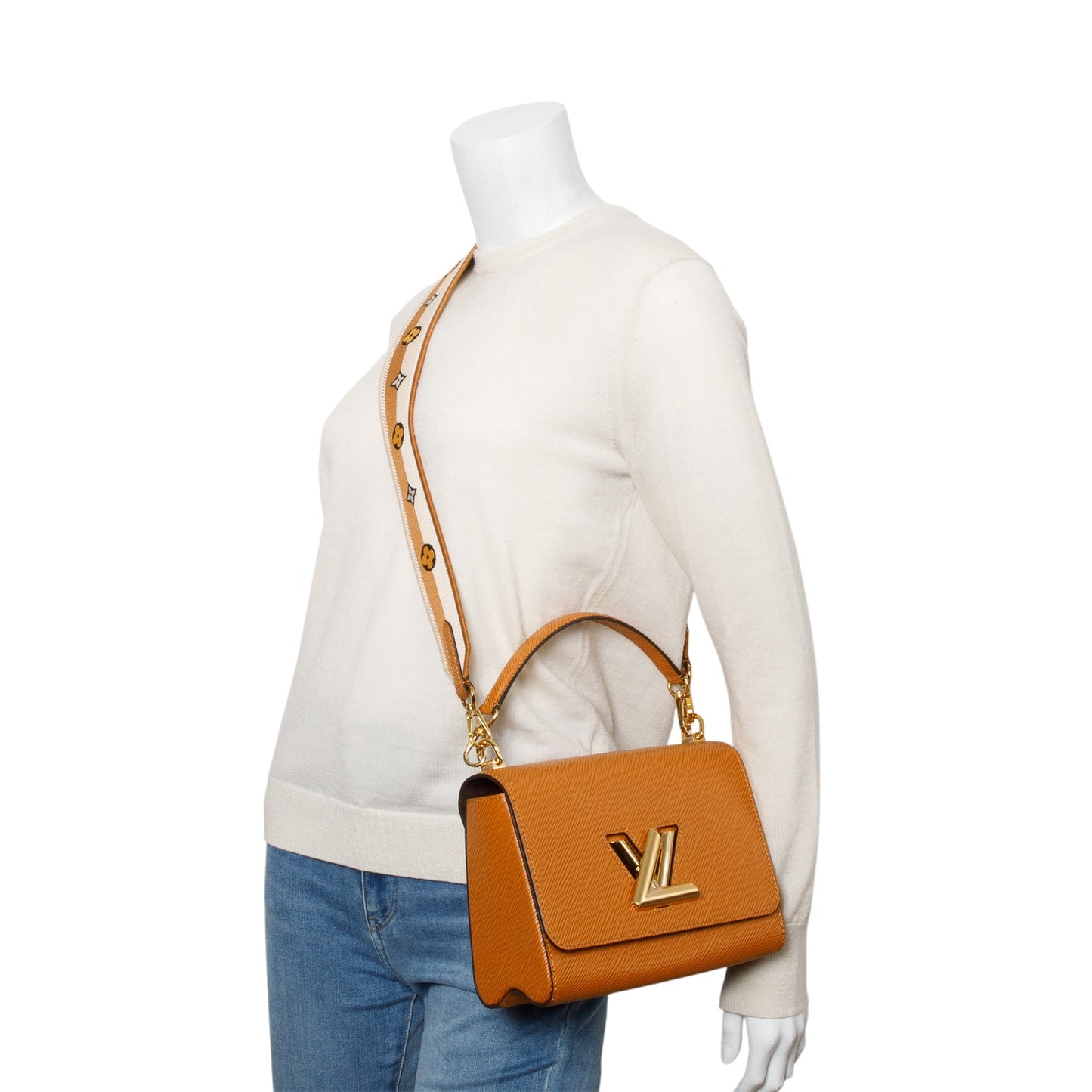 Louis Vuitton Brown Epi Leather Twist MM