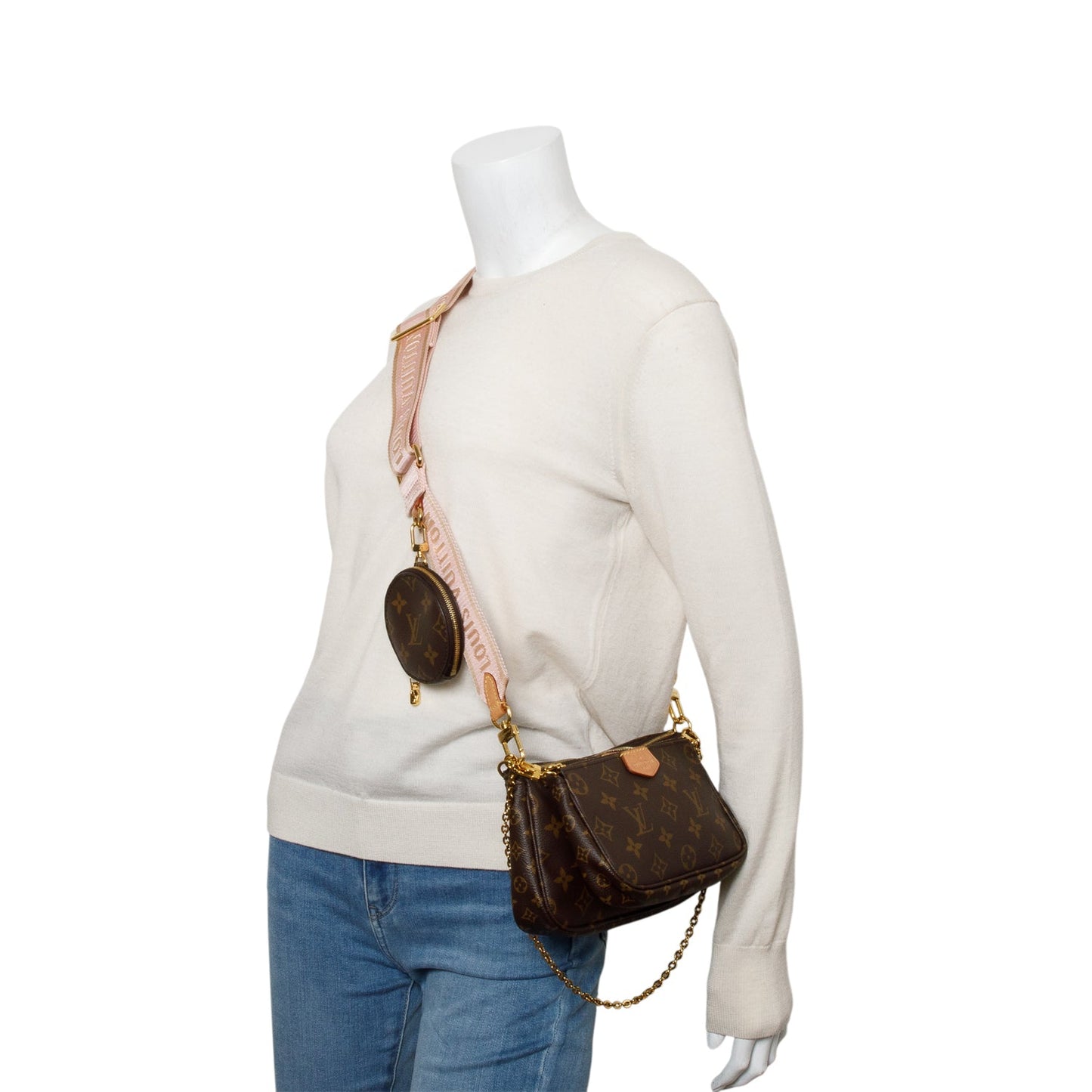 Louis Vuitton 2020 Monogram Rose Multi-Pochette Accessoires