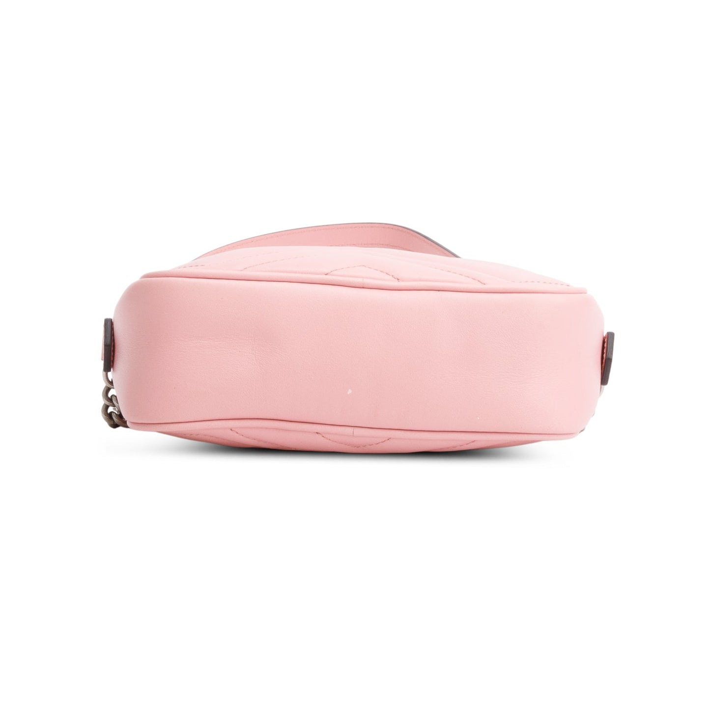 Gucci Pink Calfskin Matelasse Mini GG Marmont Camera Bag