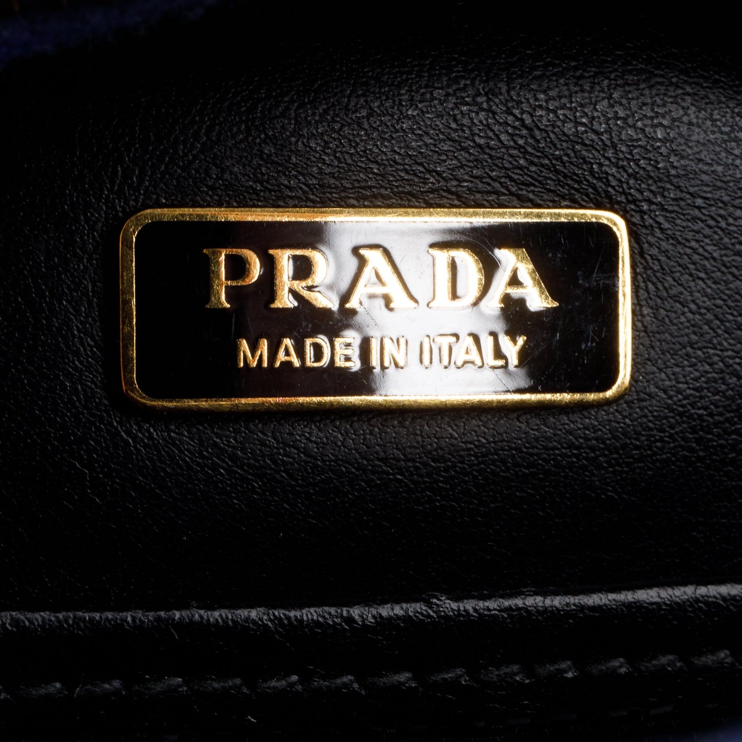 Prada Blue Saffiano Lux Leather Odette Bag