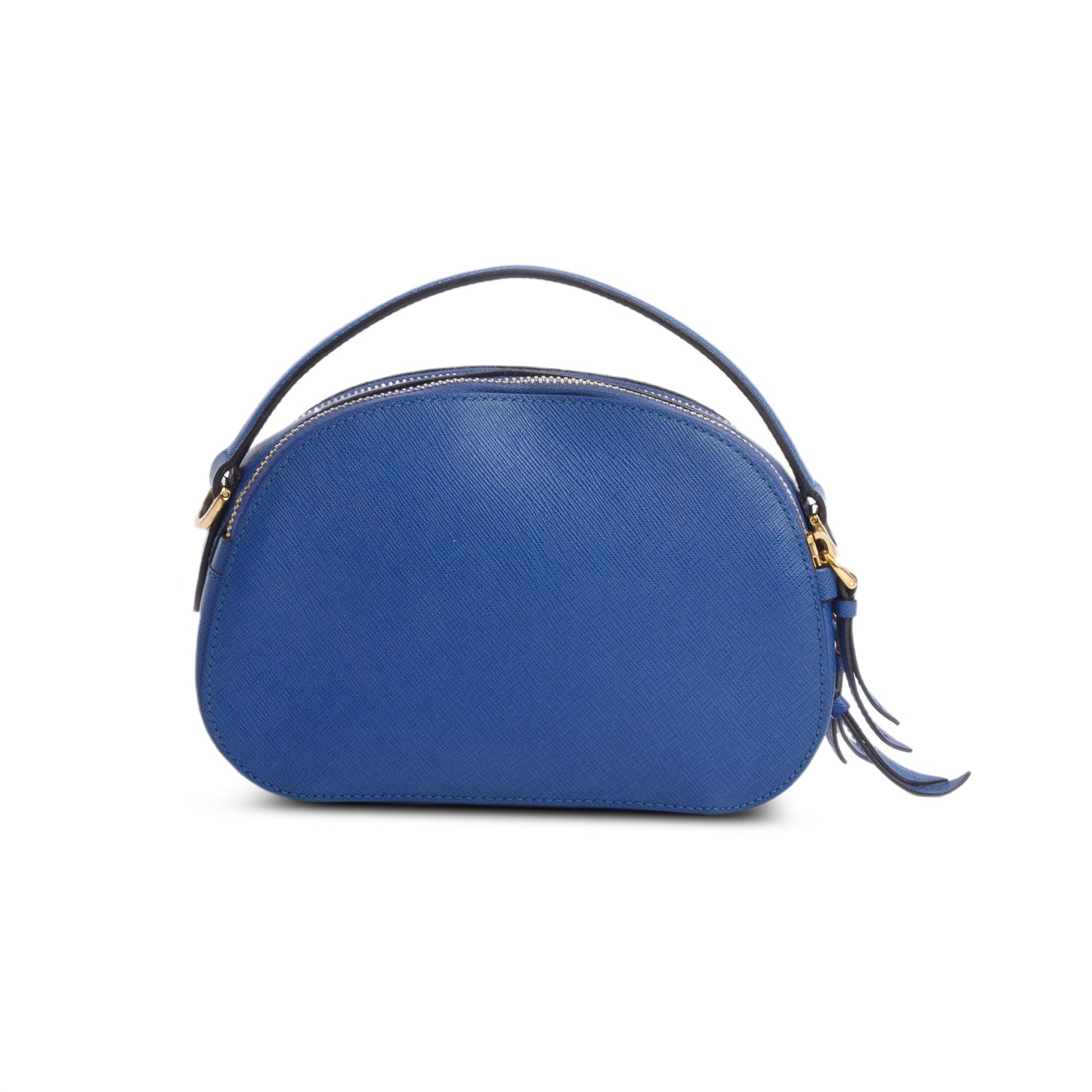 Prada Blue Saffiano Lux Leather Odette Bag