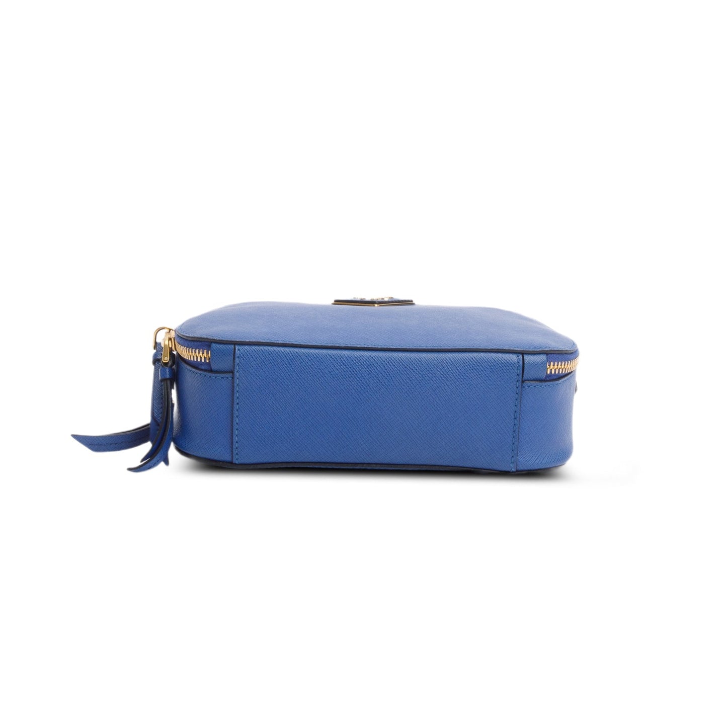 Prada Blue Saffiano Lux Leather Odette Bag