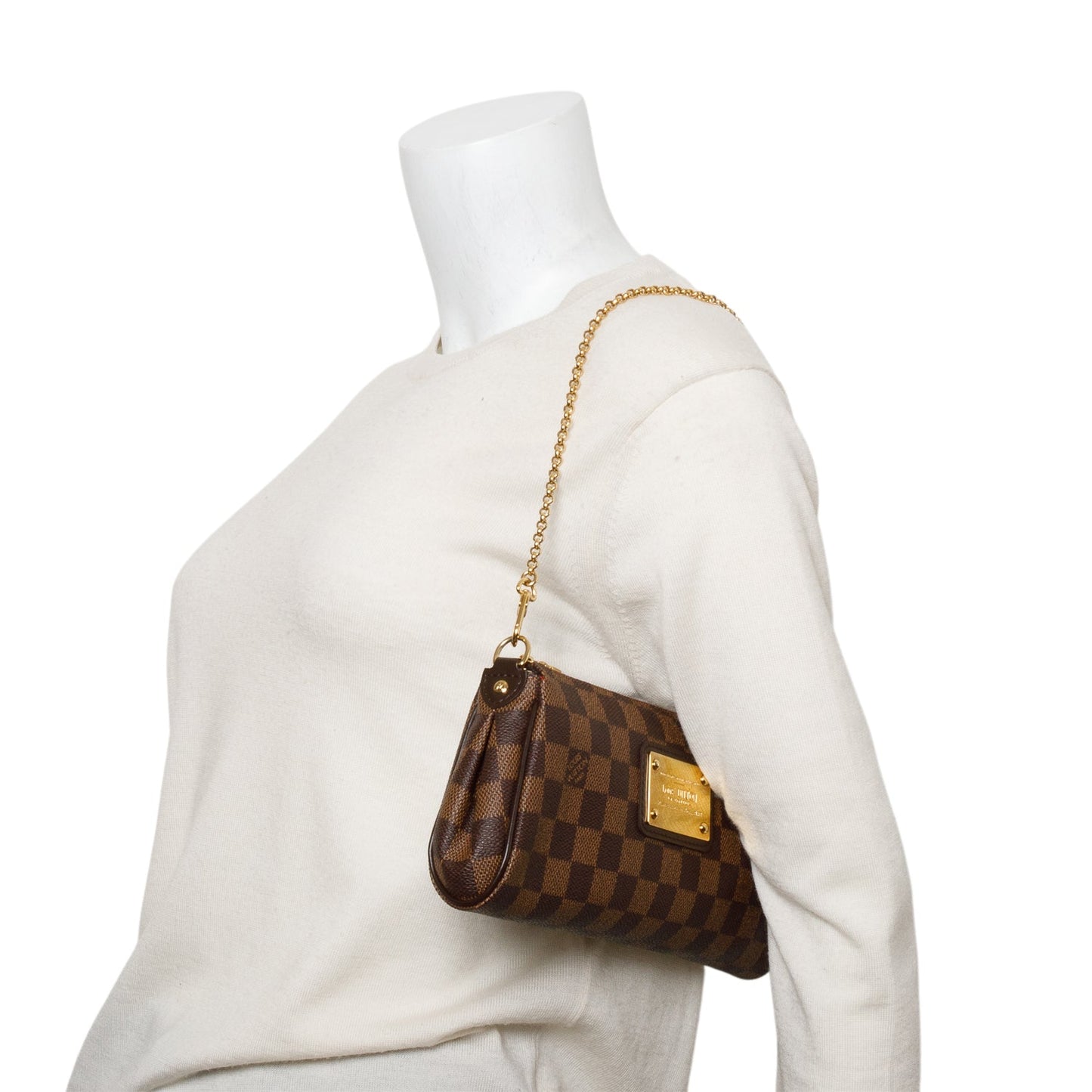 Louis Vuitton Damier Ebene Eva Clutch