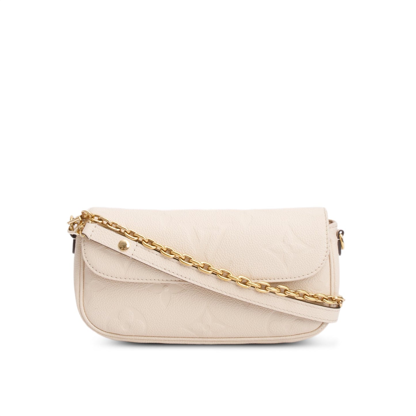 Louis Vuitton Cream Empreinte Monogram Giant Ivy Wallet on Chain