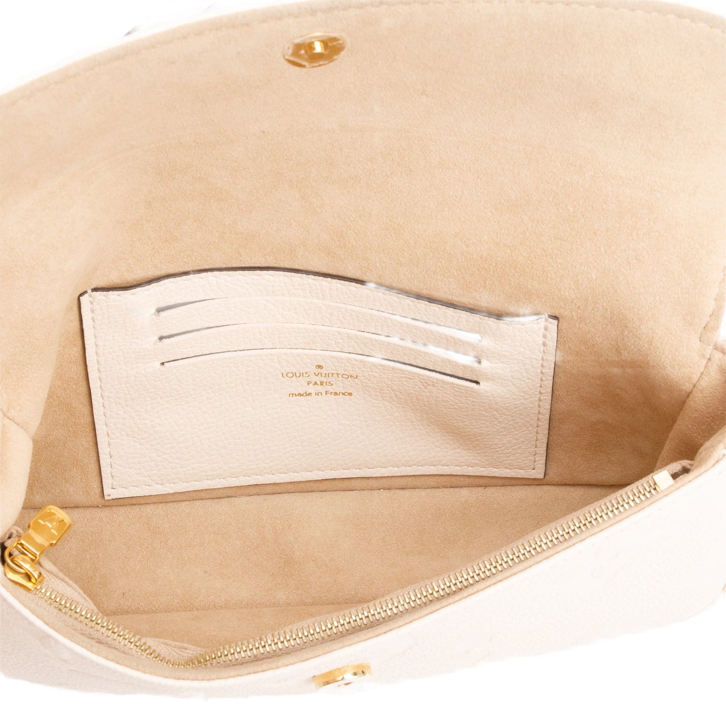Louis Vuitton Cream Empreinte Monogram Giant Ivy Wallet on Chain