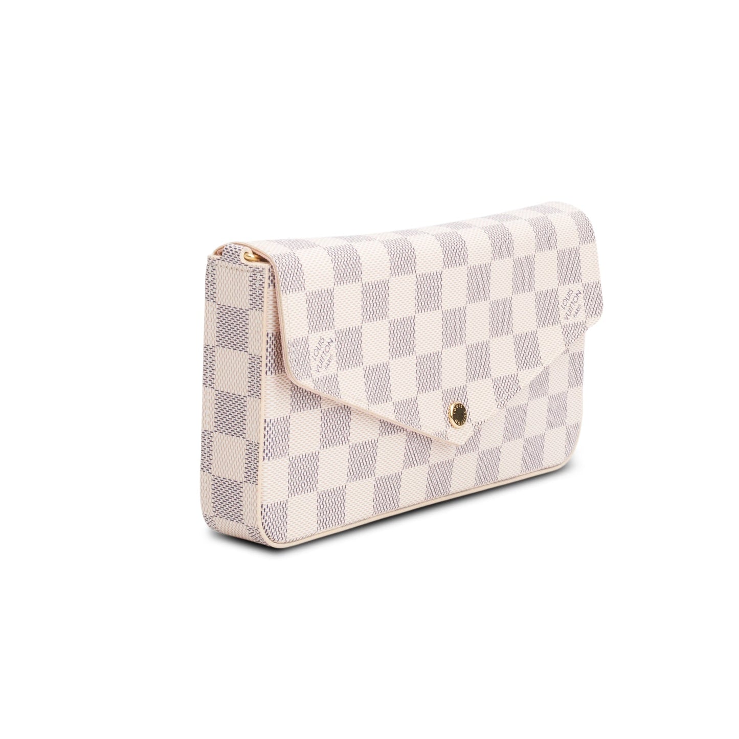 Louis Vuitton Damier Azur Pochette Felicie Chain Wallet
