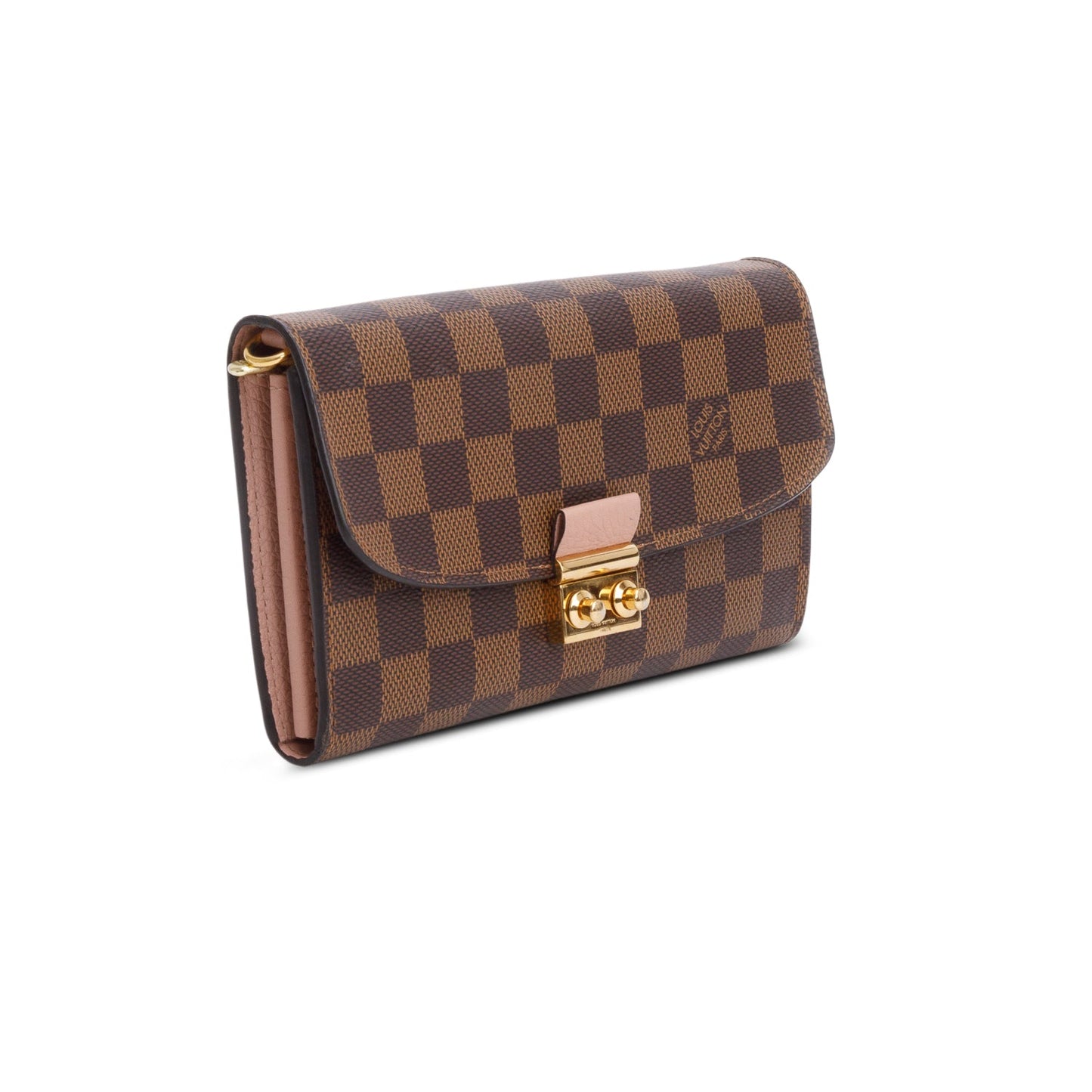 Louis Vuitton Damier Ebene Croisette Chain Wallet
