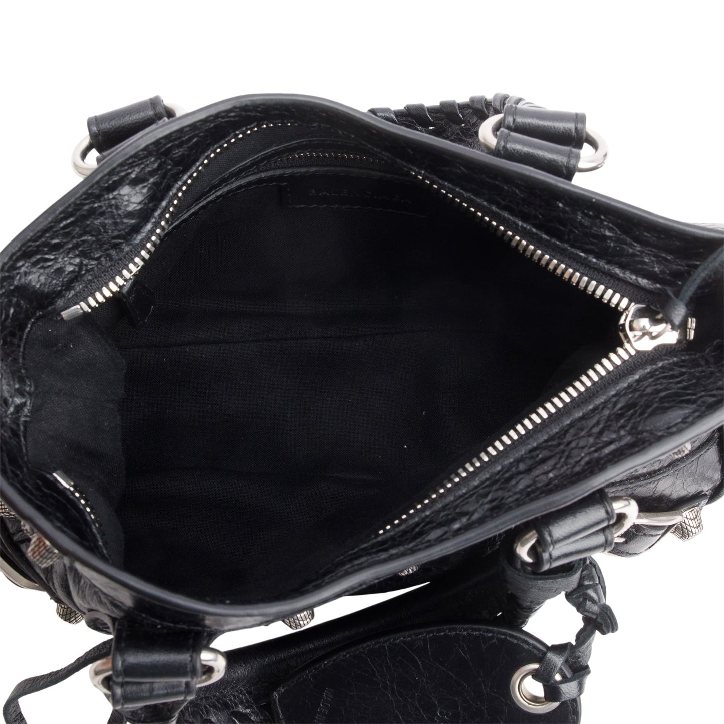 Balenciaga Black Agneau Neo Cagole Mini Handbag