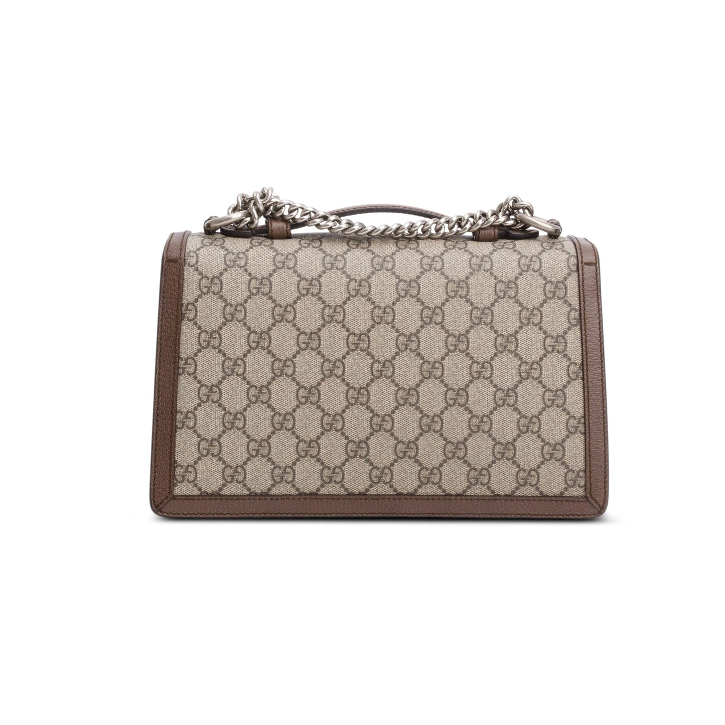 Gucci GG Supreme Monogram Textured Dollar Calfskin Top Handle Dionysus Bag