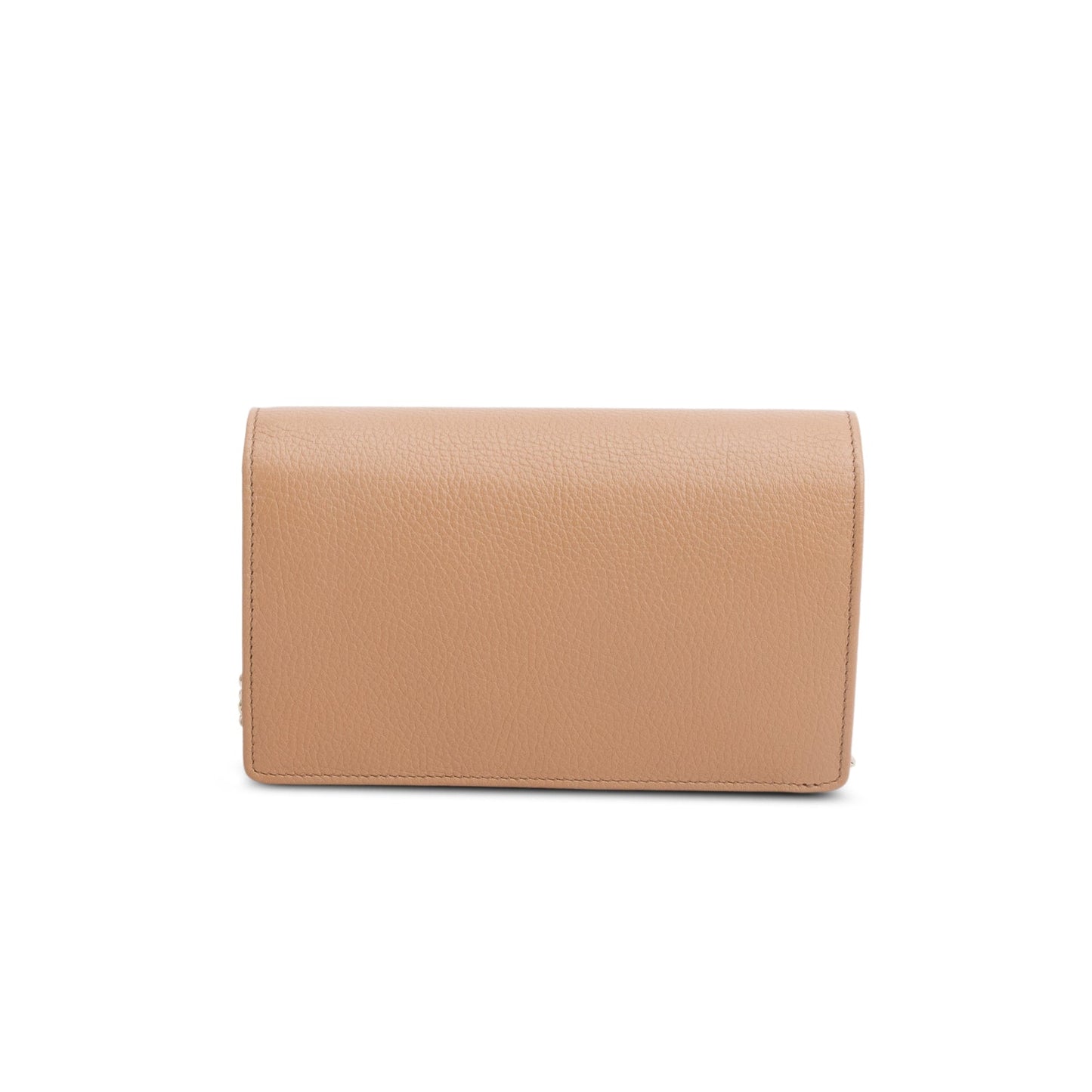 Gucci Brown Pebbled Calfskin Soho Wallet on Chain
