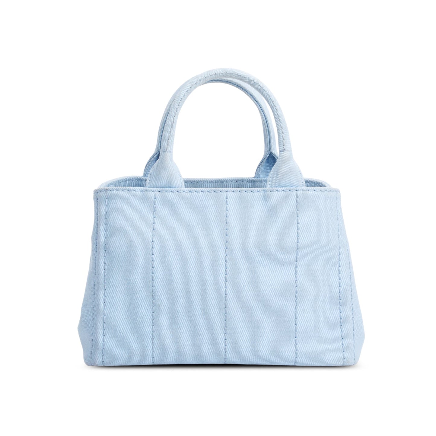 Prada Blue Canvas Small Canapa Logo Tote