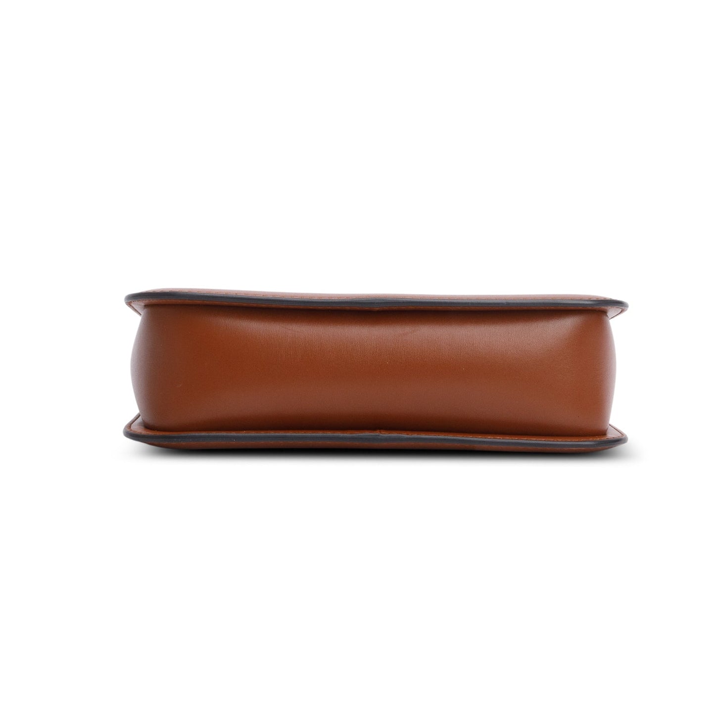 Valentino Brown Calfskin Rockstud Fierce Small Shoulder Bag