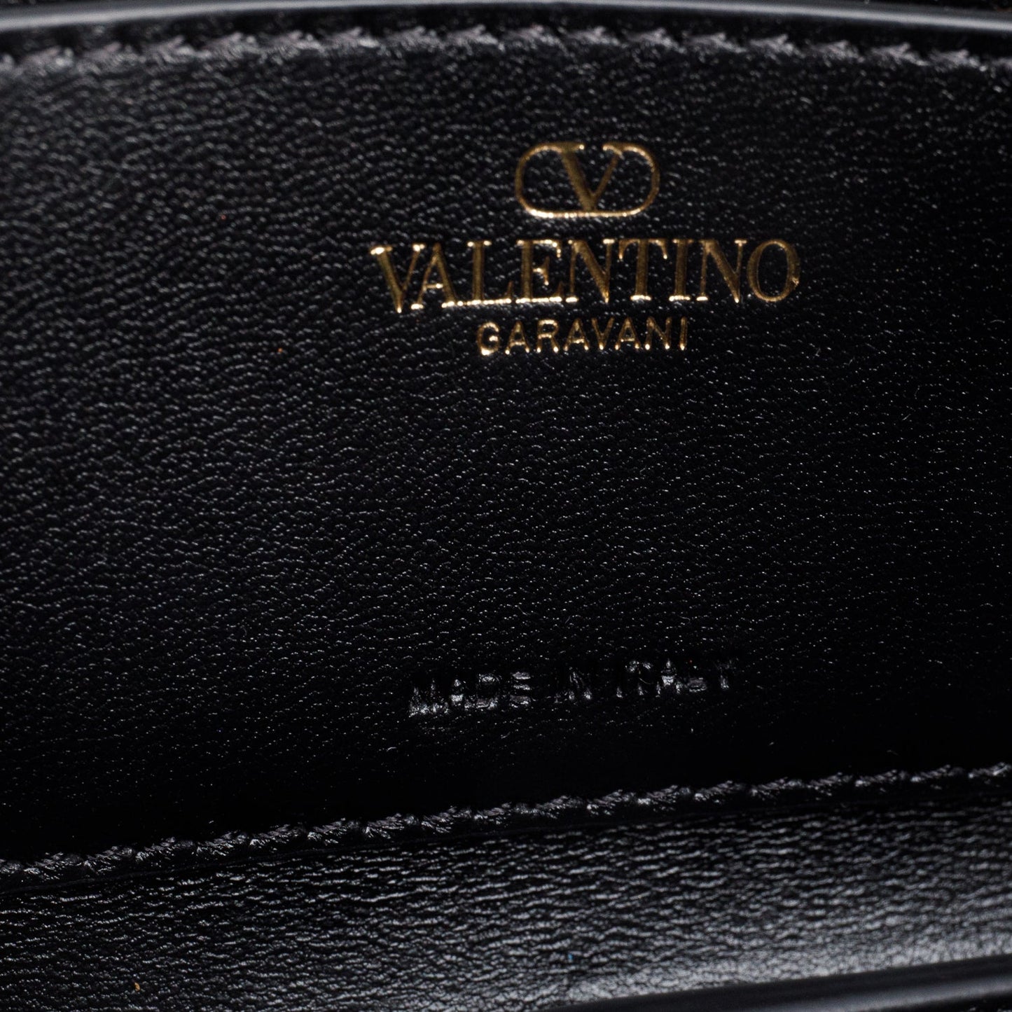 Valentino Brown Calfskin Rockstud Fierce Small Shoulder Bag