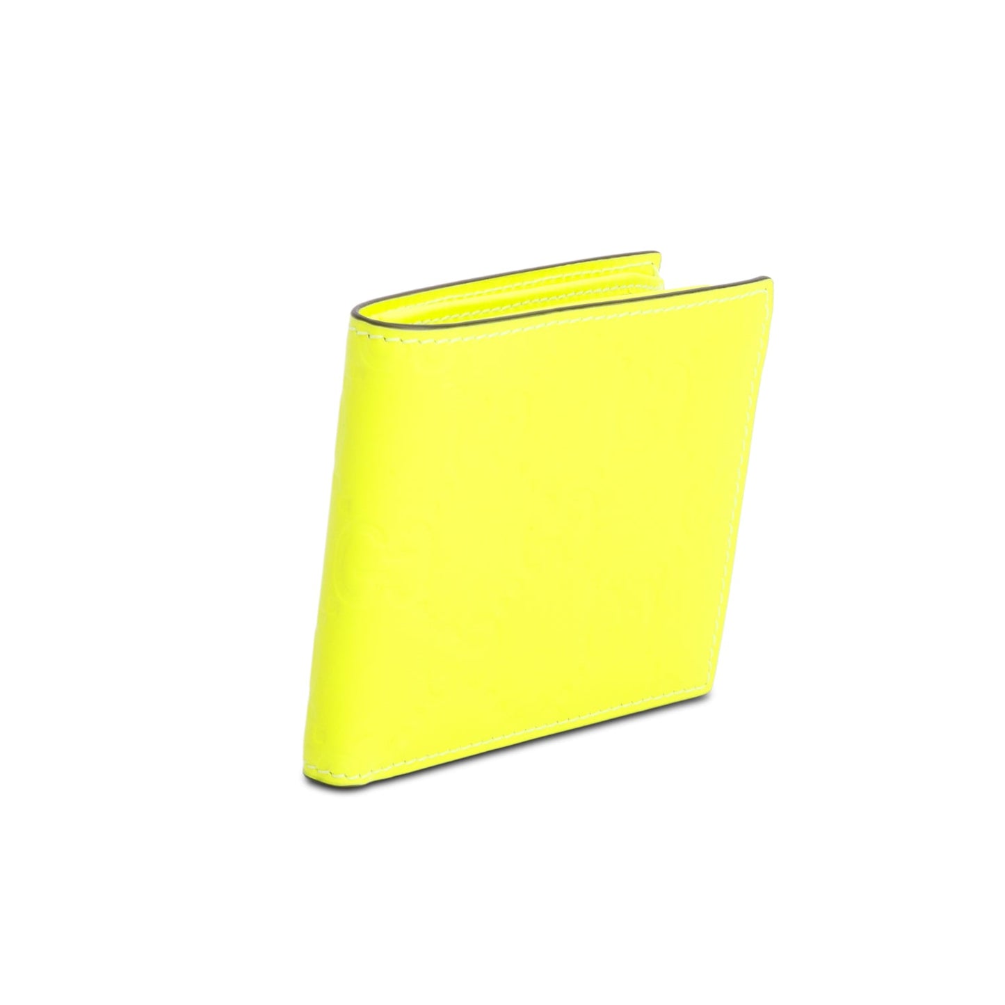 Gucci Neon Green Embossed Smooth Leather GG Emblem Bi-Fold Wallet
