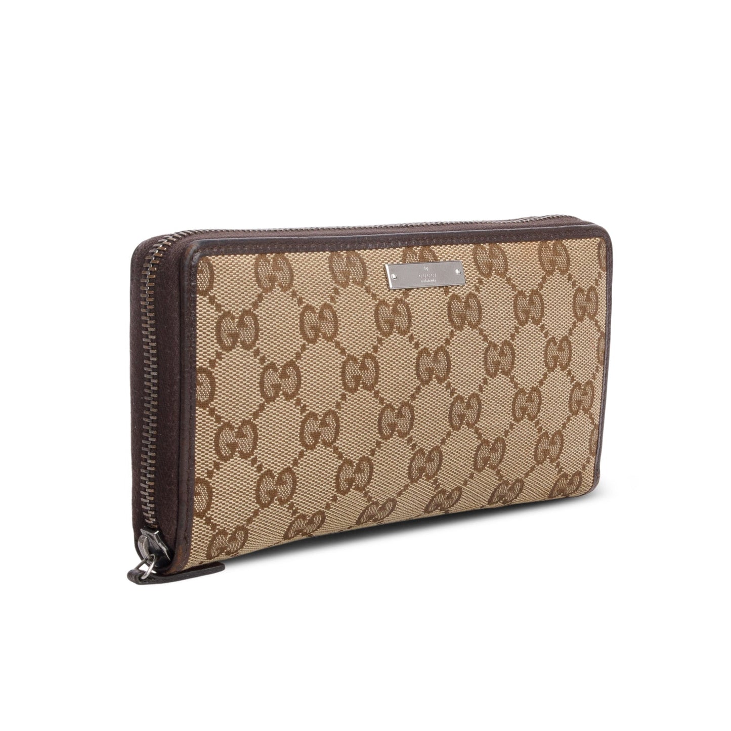 Gucci Monogram Dollar Calfskin Zip Around Wallet