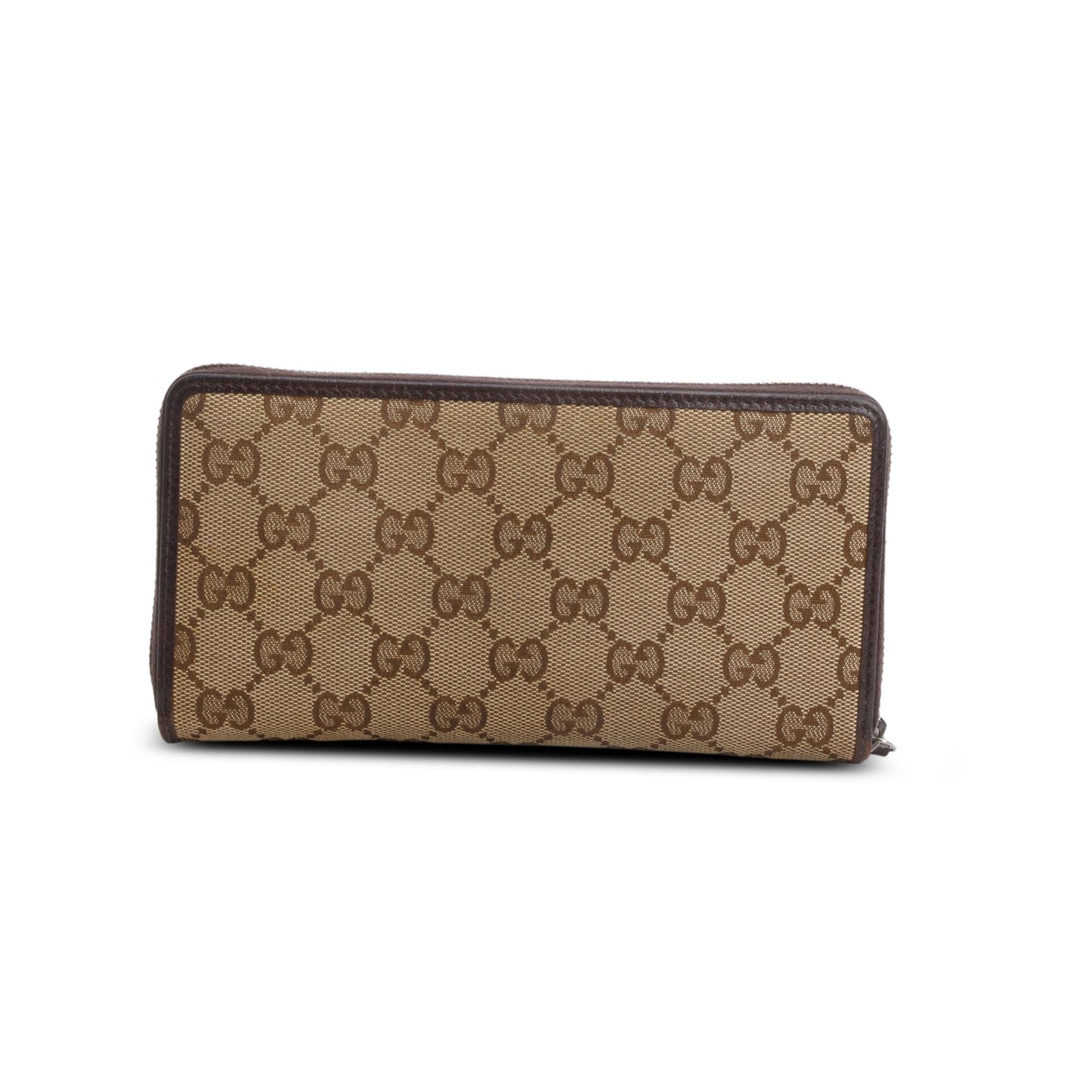 Gucci Monogram Dollar Calfskin Zip Around Wallet