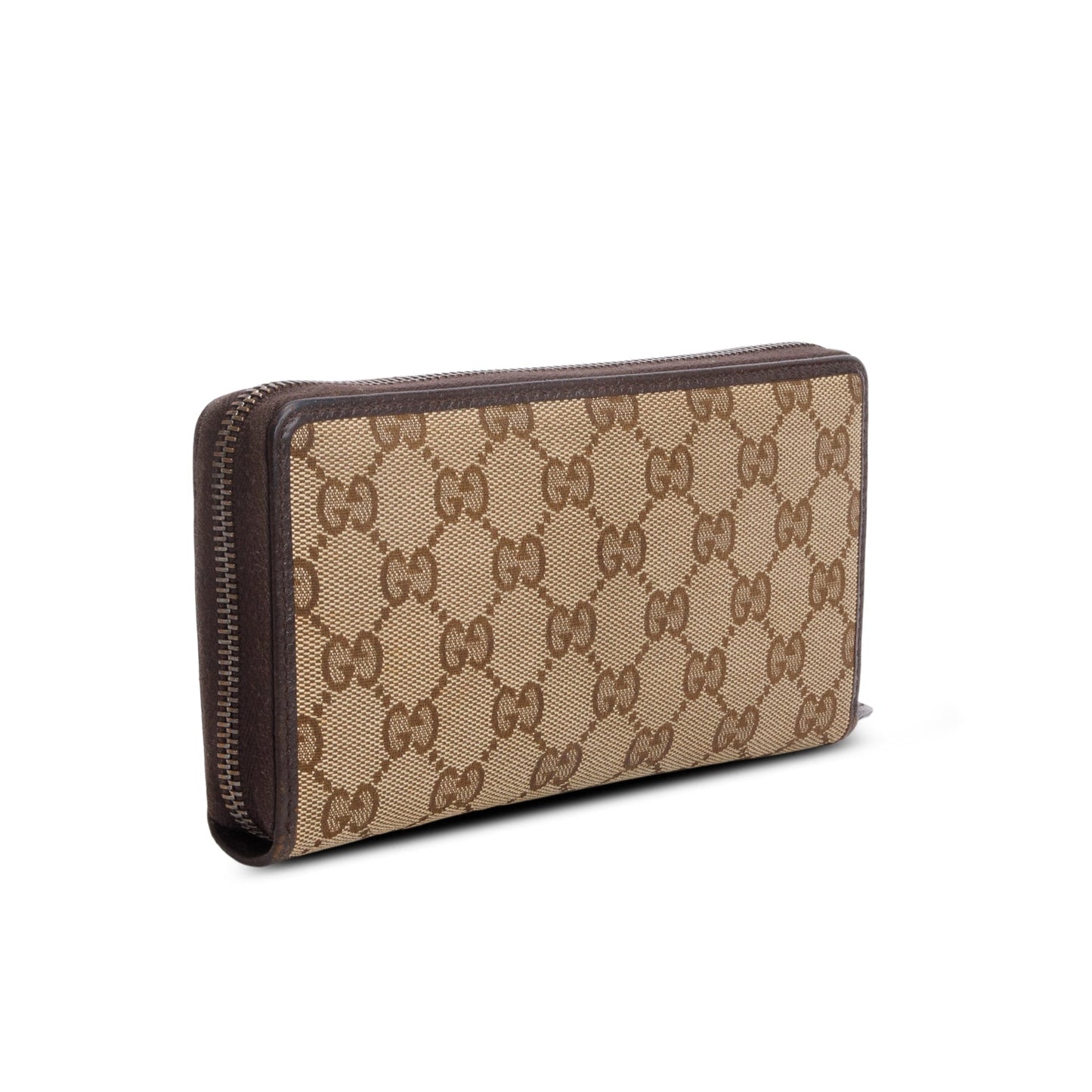 Gucci Monogram Dollar Calfskin Zip Around Wallet