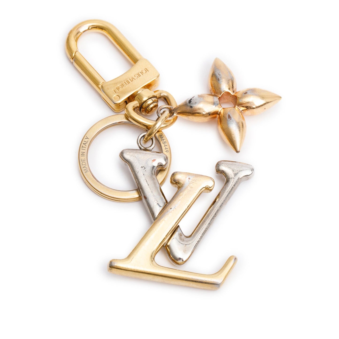 Louis Vuitton Silver & Gold-Tone Metal New Wave Bag Charm & Key Holder