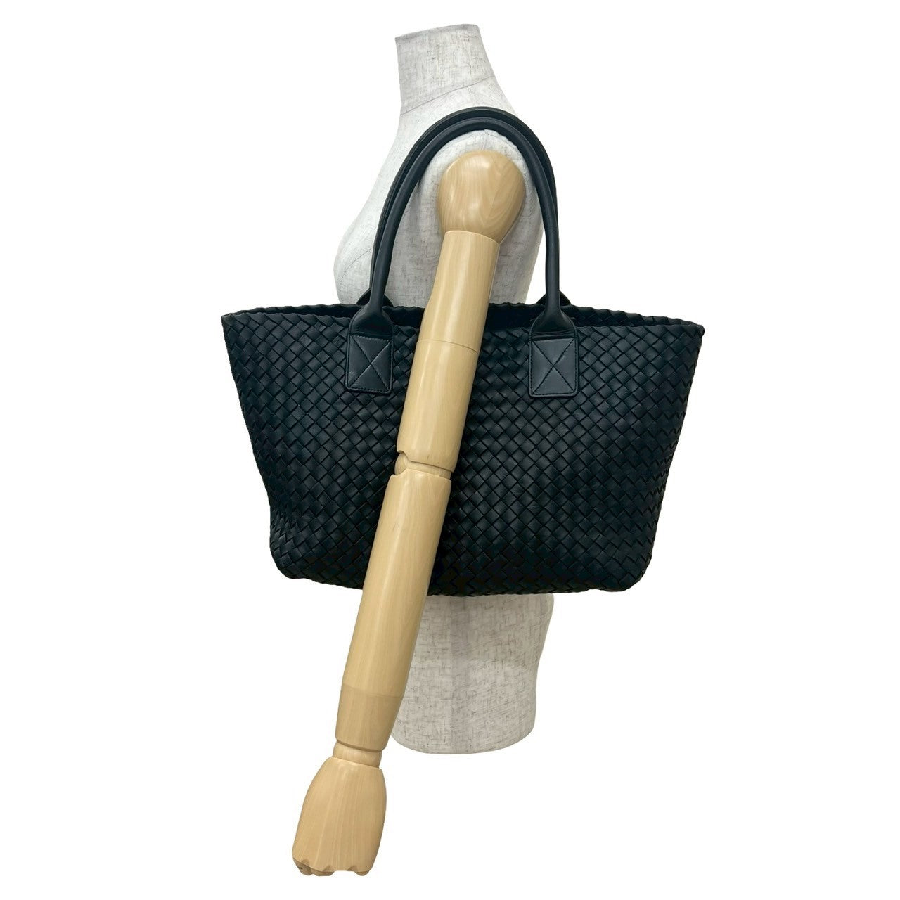 BOTTEGAVENETA Tote Bag leather black Hippo PM