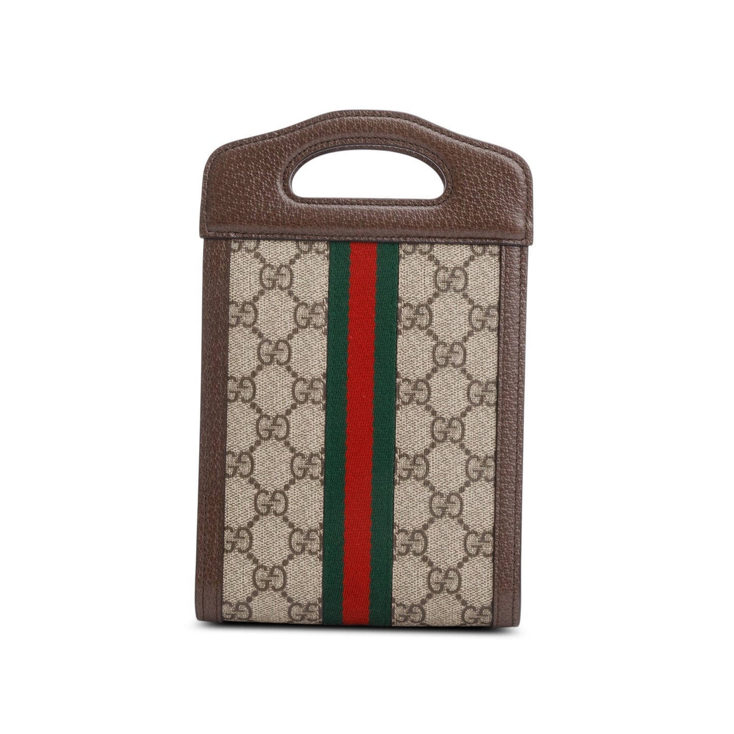 Gucci GG Supreme Monogram Textured Dollar Calfskin Mini Ophidia Top Handle