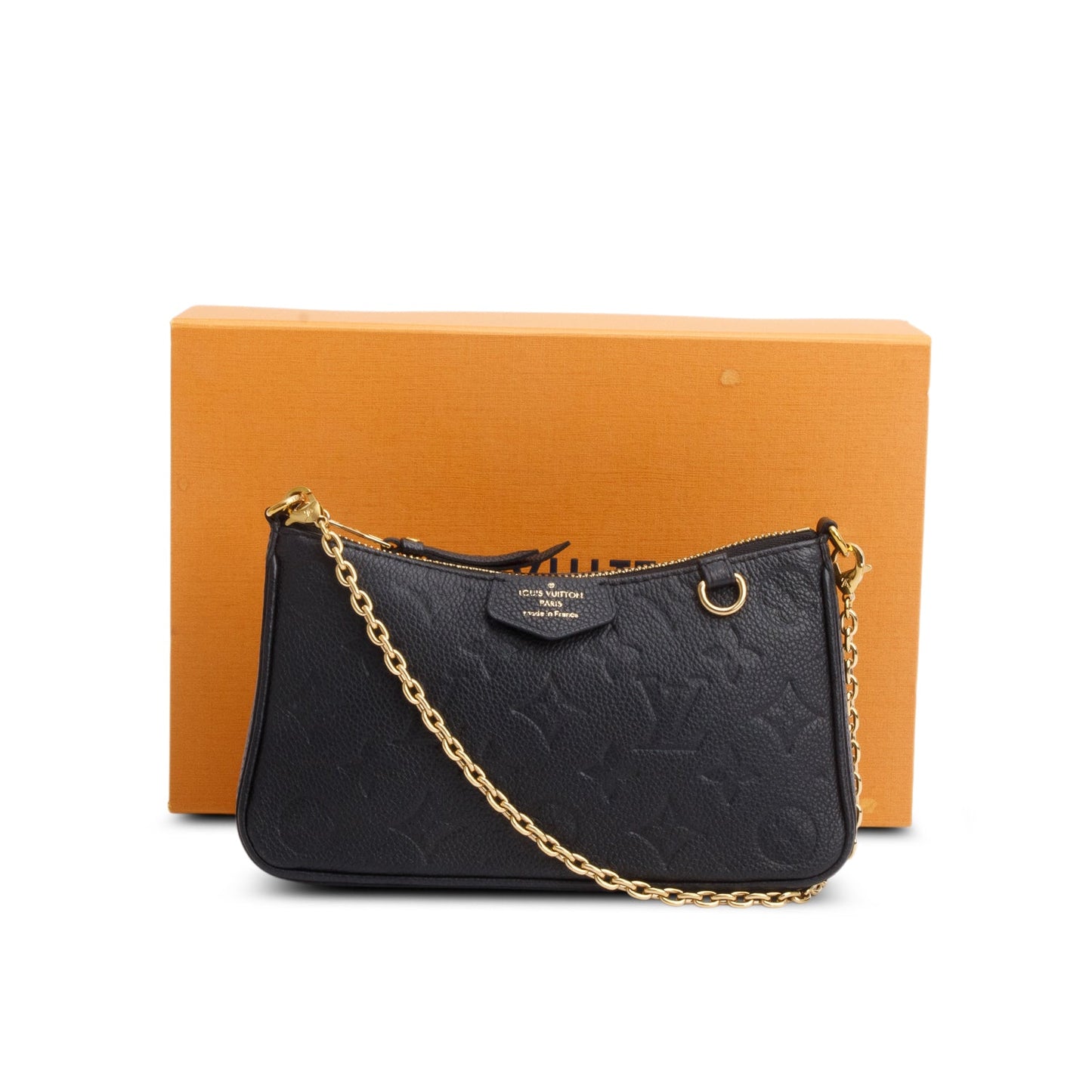 Louis Vuitton 2022 Black Empreinte Easy Pouch On Strap