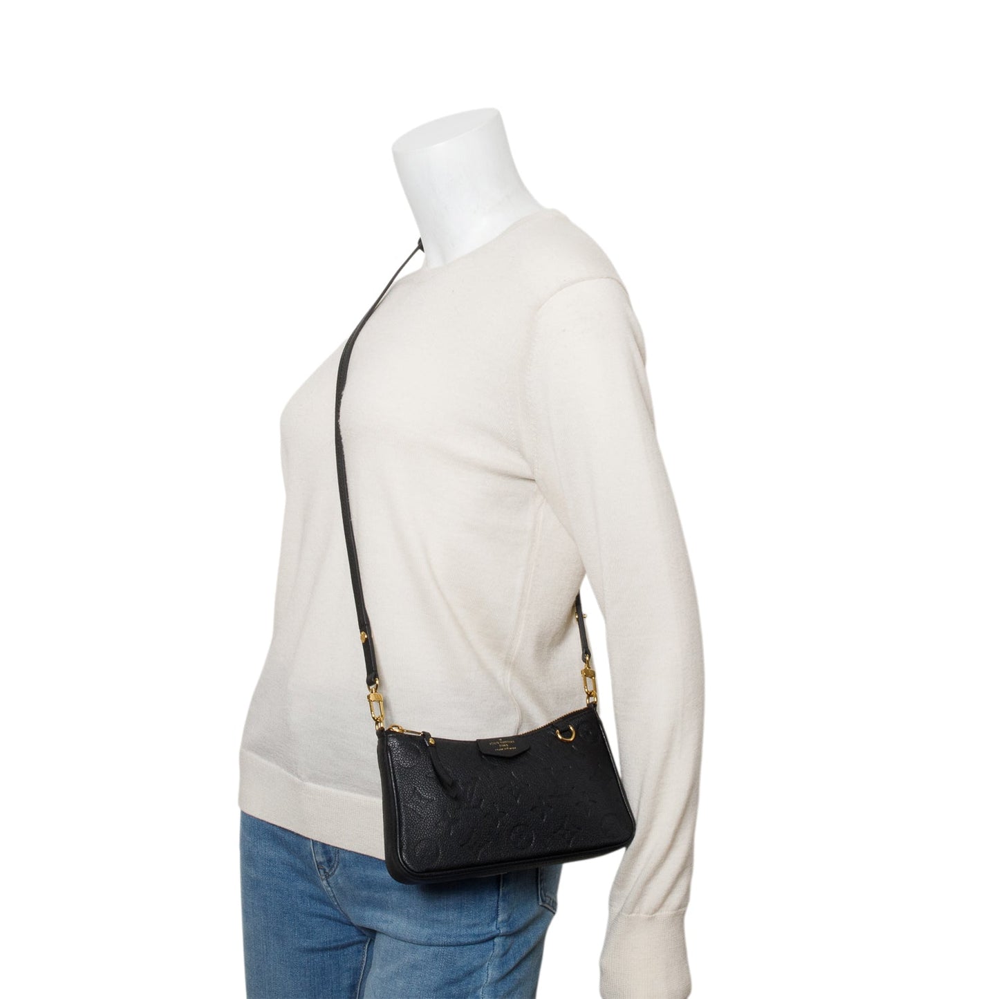 Louis Vuitton 2022 Black Empreinte Easy Pouch On Strap