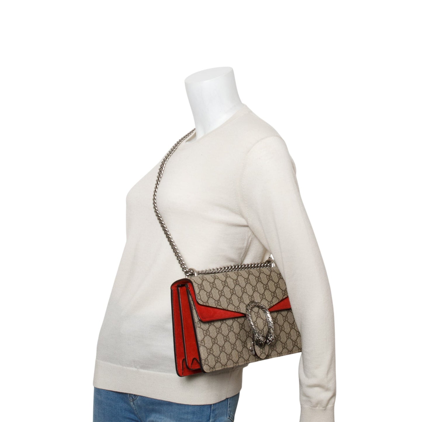 Gucci GG Supreme Monogram Small Dionysus Shoulder Bag