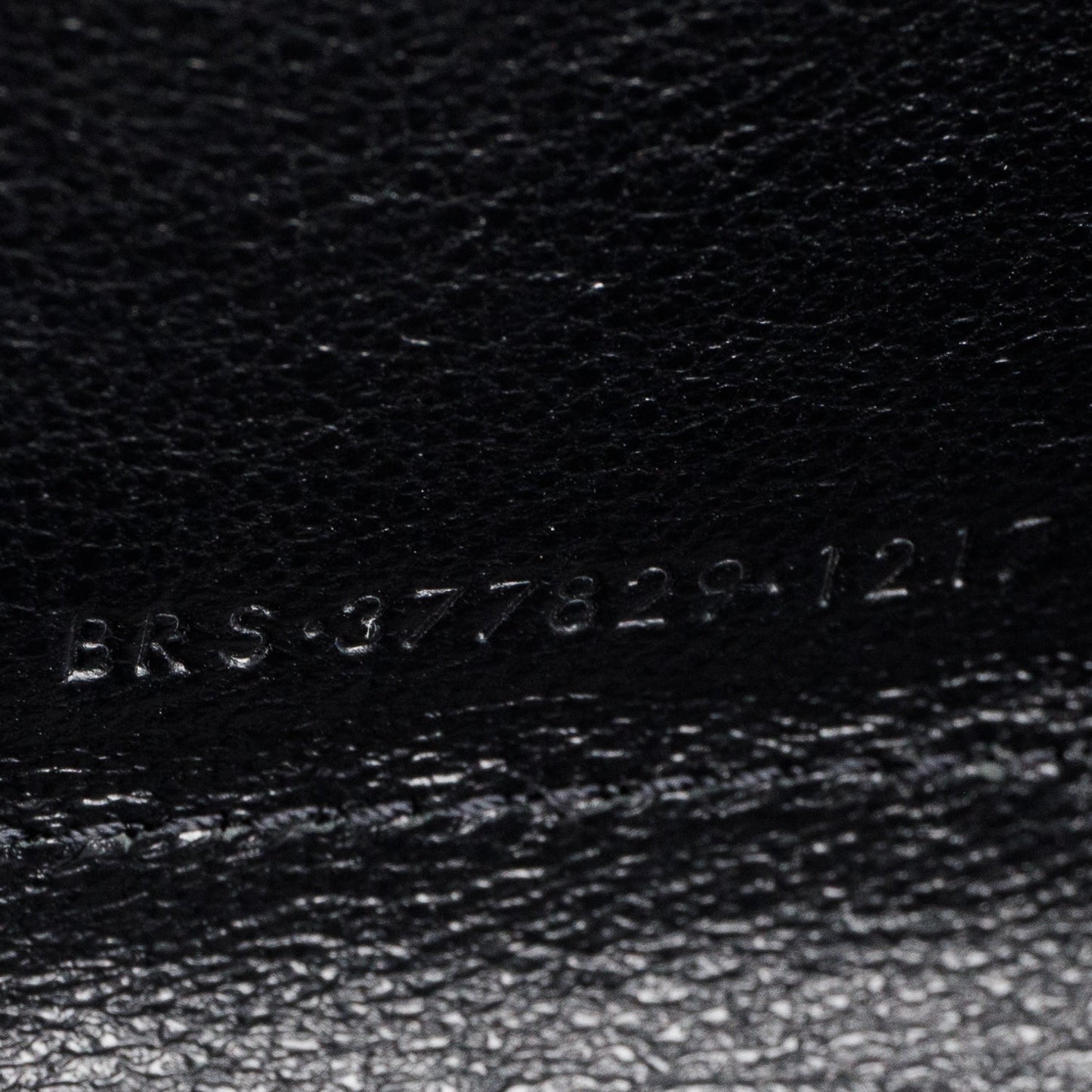 Saint Laurent Black Printed Leather Monogram Kate Chain Wallet