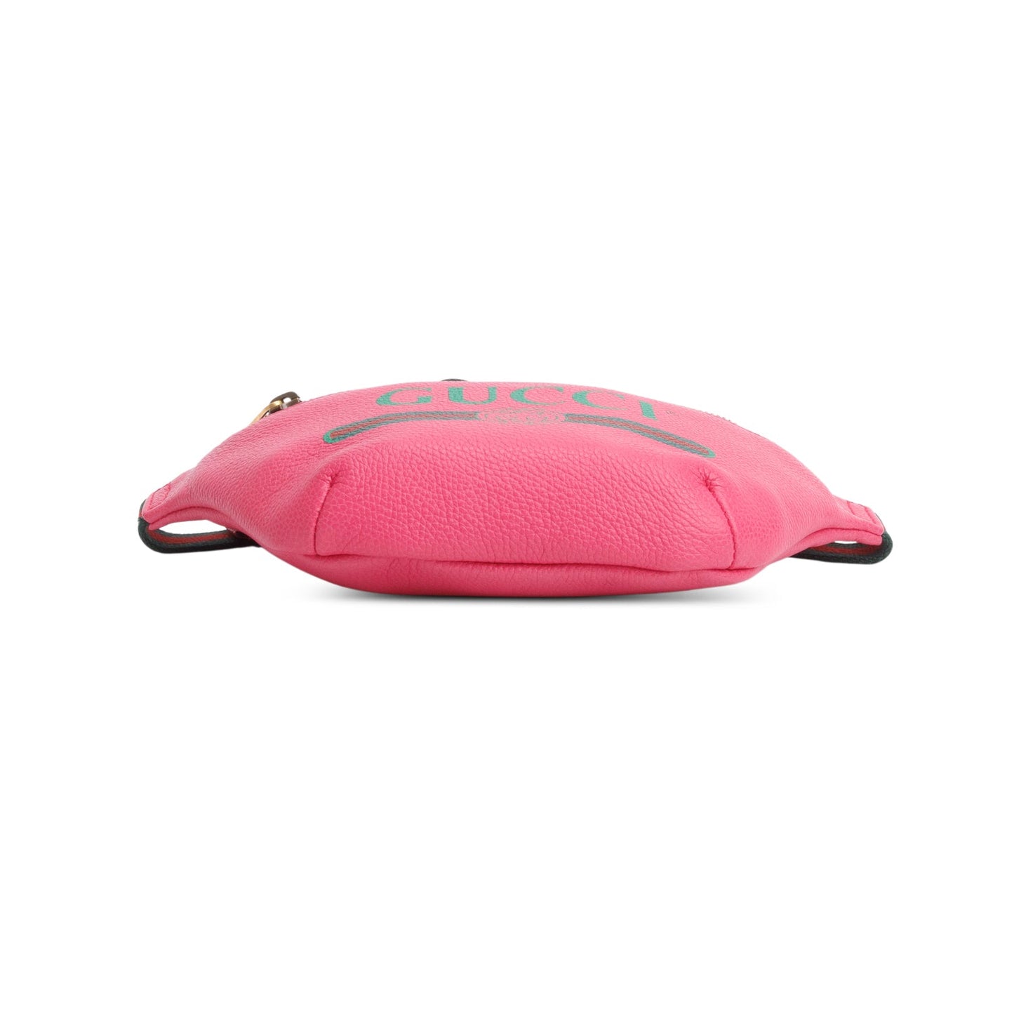 Gucci Pink Calfskin Leather Logo Print Small Belt Bag