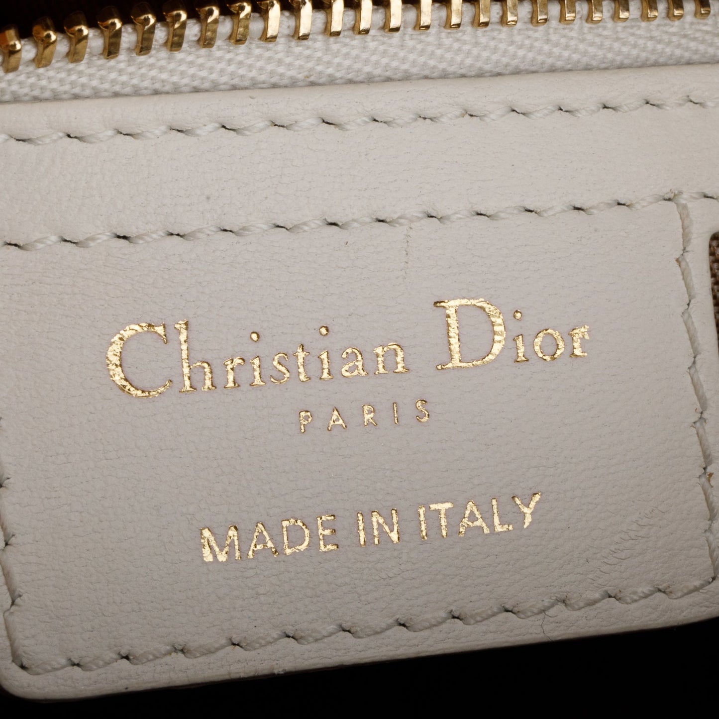 Christian Dior White Cannage Lambskin Leather Medium Lady Dior Bag