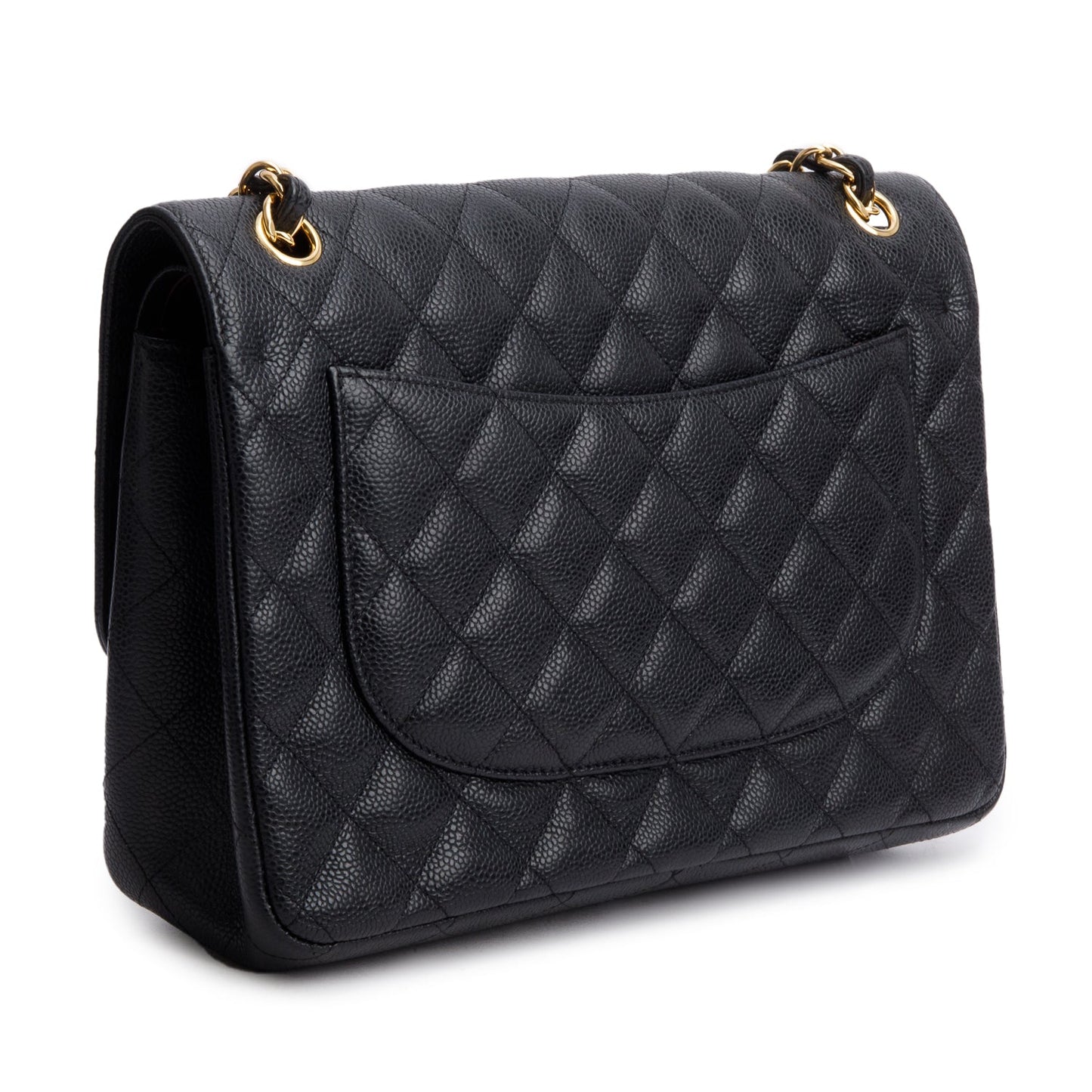 Chanel Black Caviar Jumbo Classic Double Flap Bag