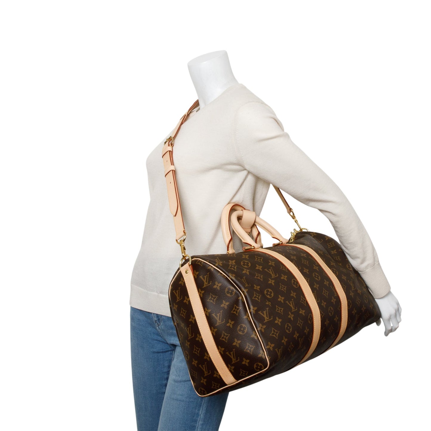 Louis Vuitton Monogram Keepall Bandouliere 45