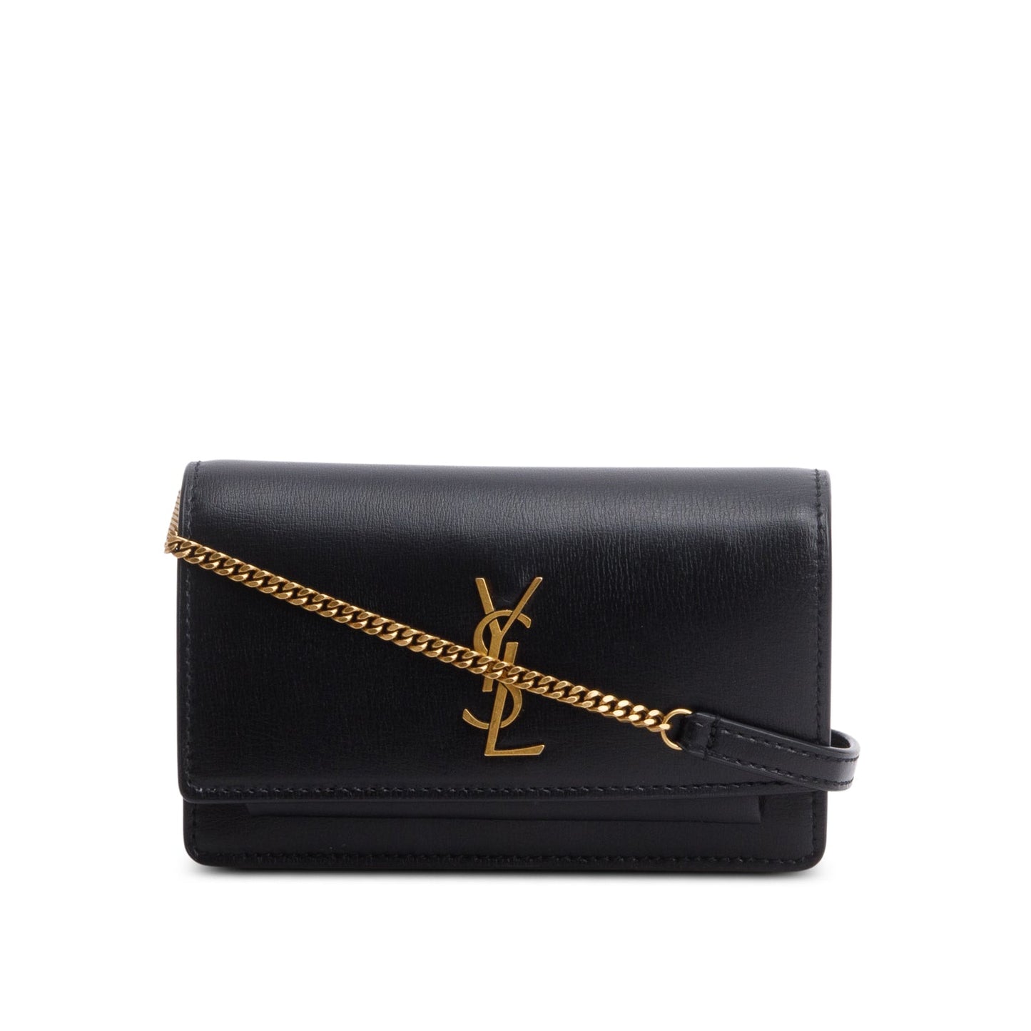 Saint Laurent 2022 Black Leather Baby Sunset Belt Bag