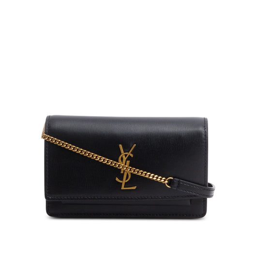 Saint Laurent 2022 Black Leather Baby Sunset Belt Bag