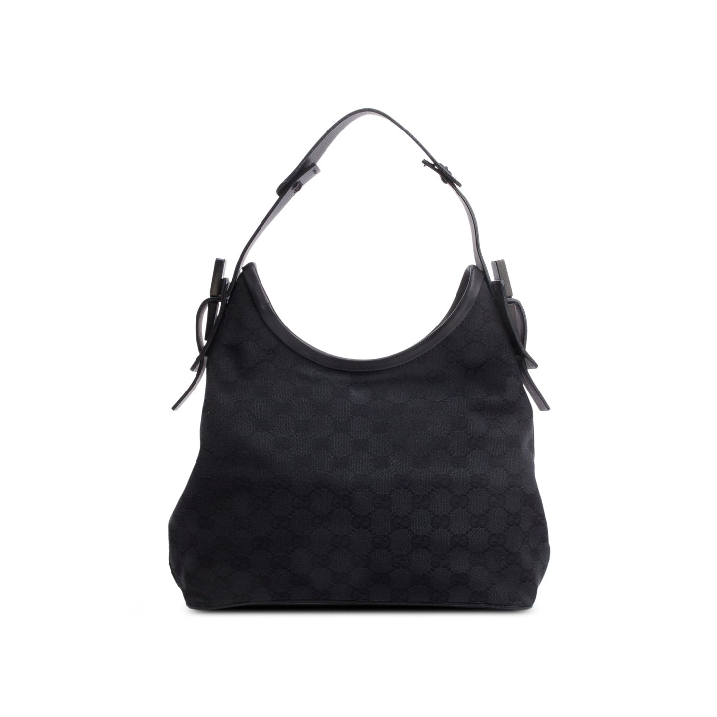 Gucci Black Monogram GG Shoulder Bag