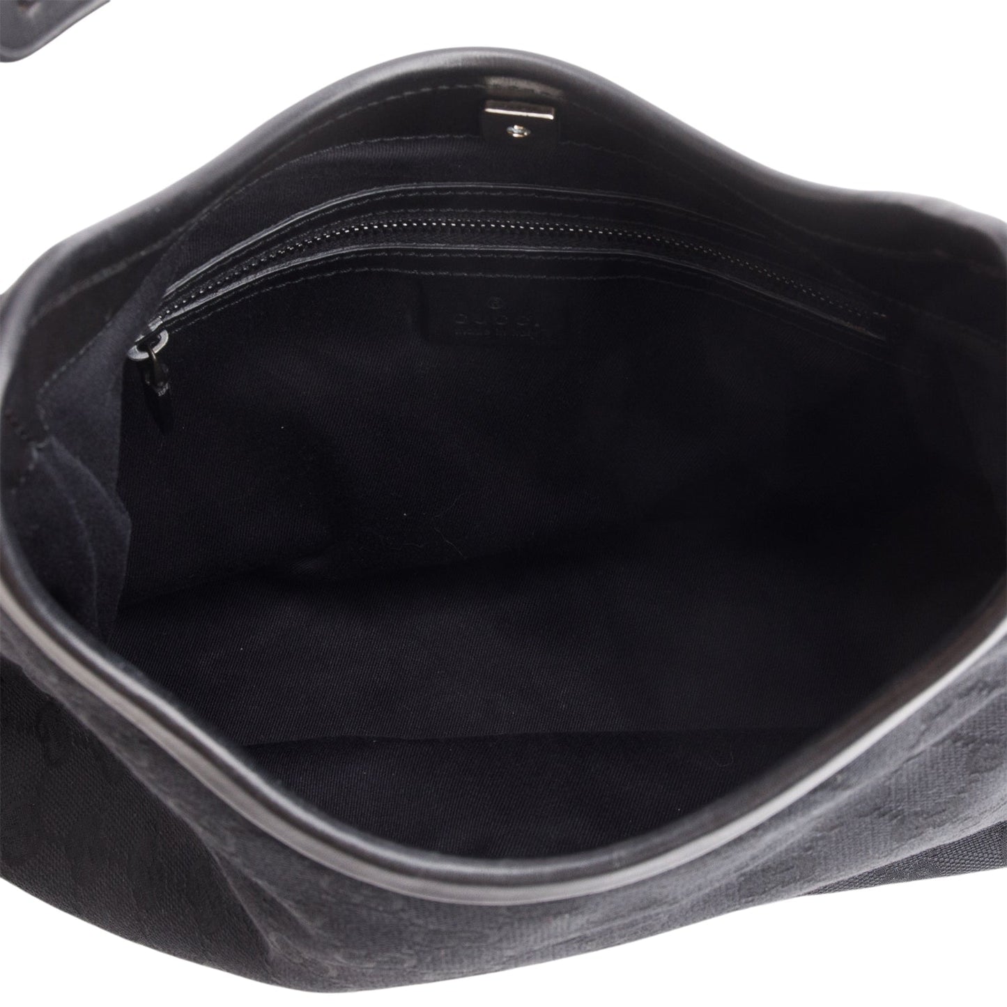 Gucci Black Monogram GG Shoulder Bag