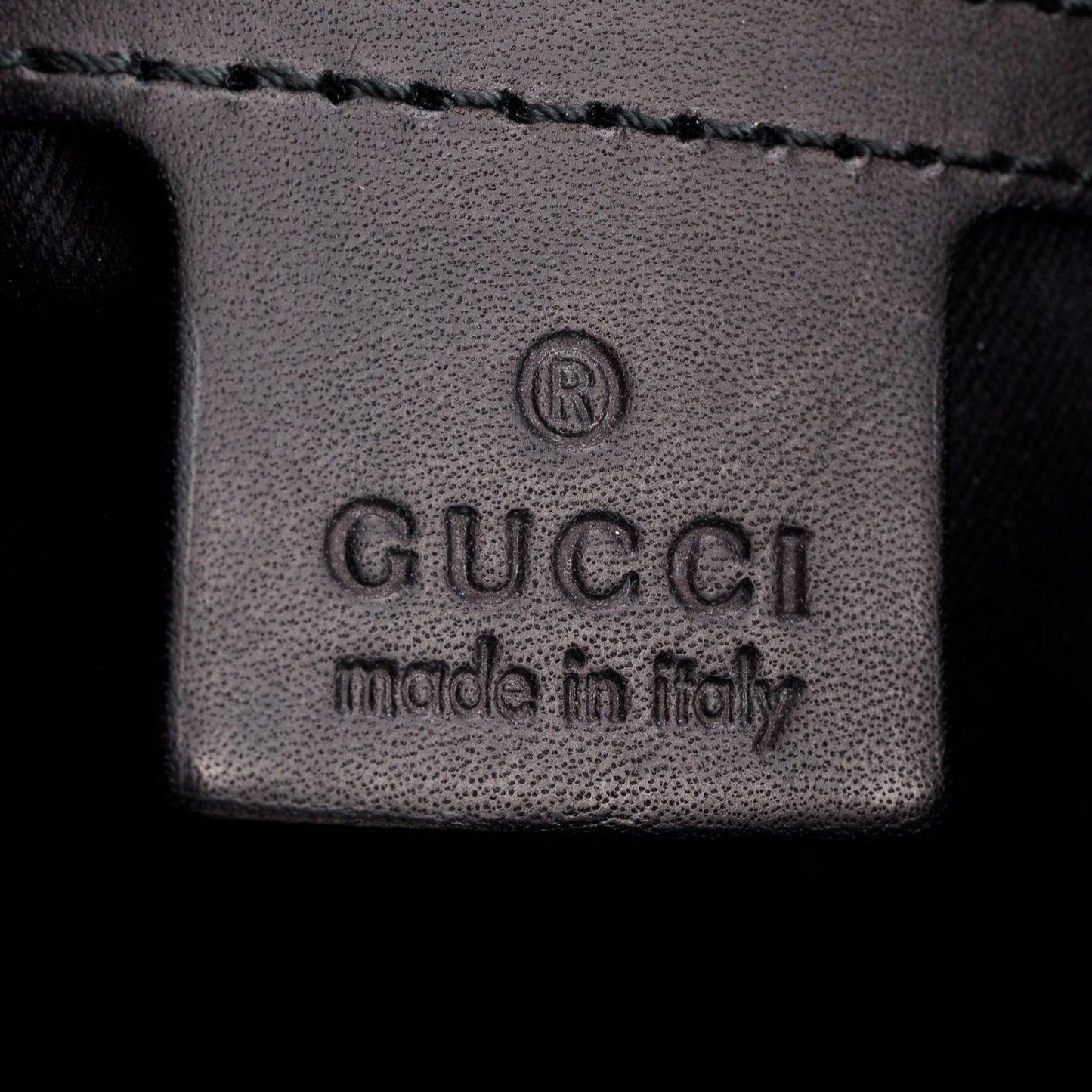 Gucci Black Monogram GG Shoulder Bag