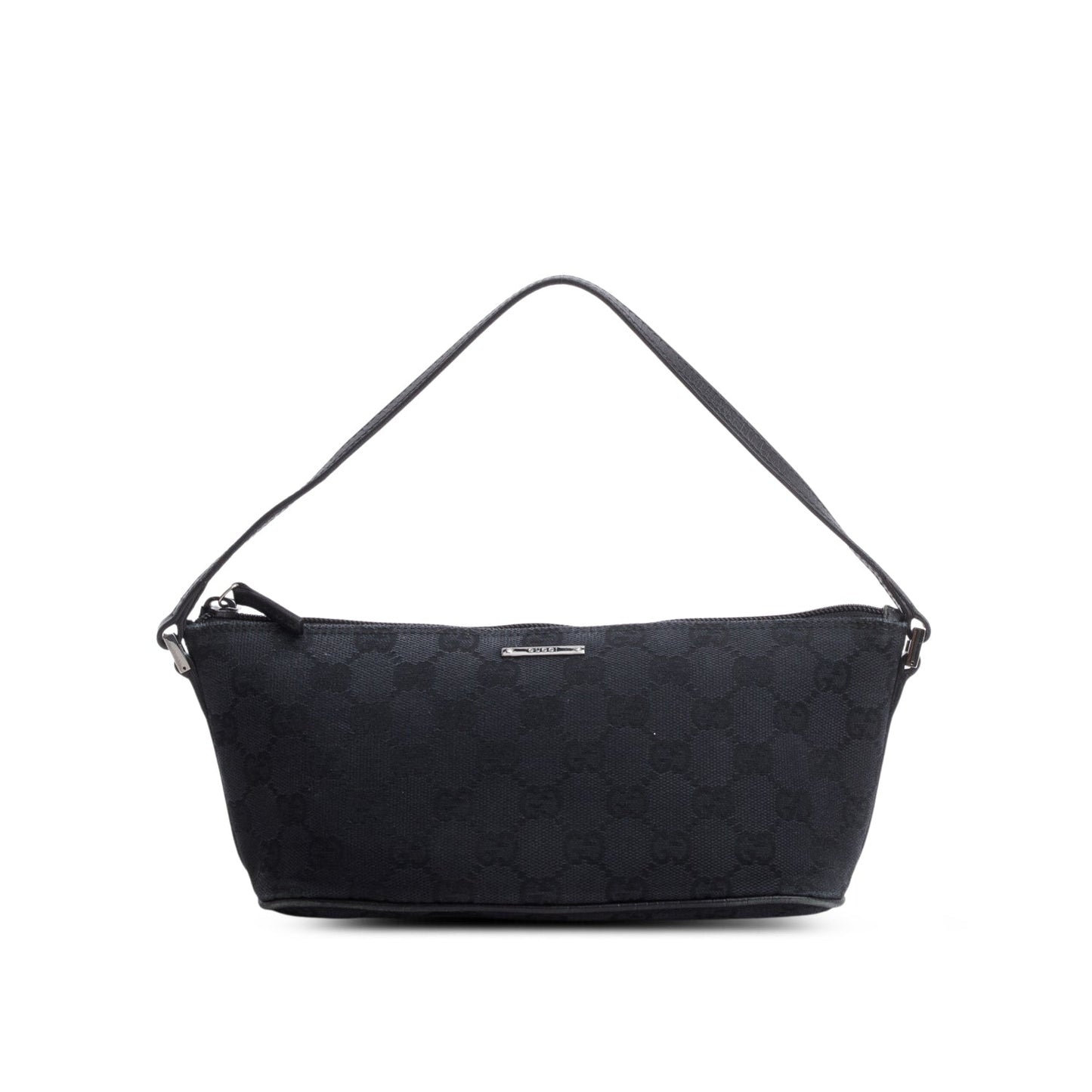 Gucci Black GG Canvas Boat Pochette