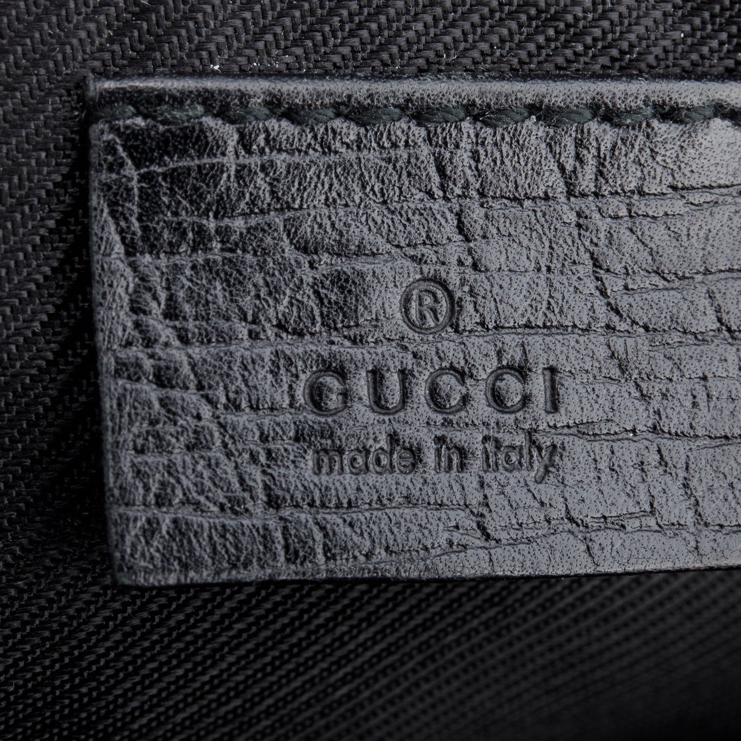 Gucci Black GG Canvas Boat Pochette