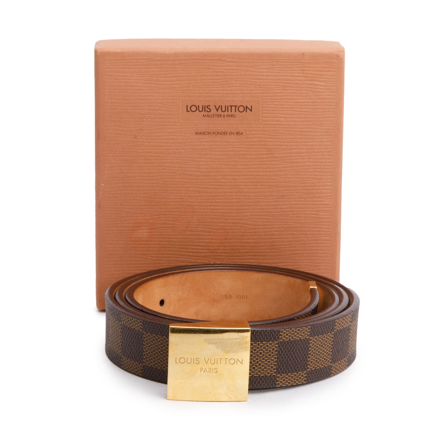Louis Vuitton Damier Ebene Canvas Ceinture 30 MM Belt