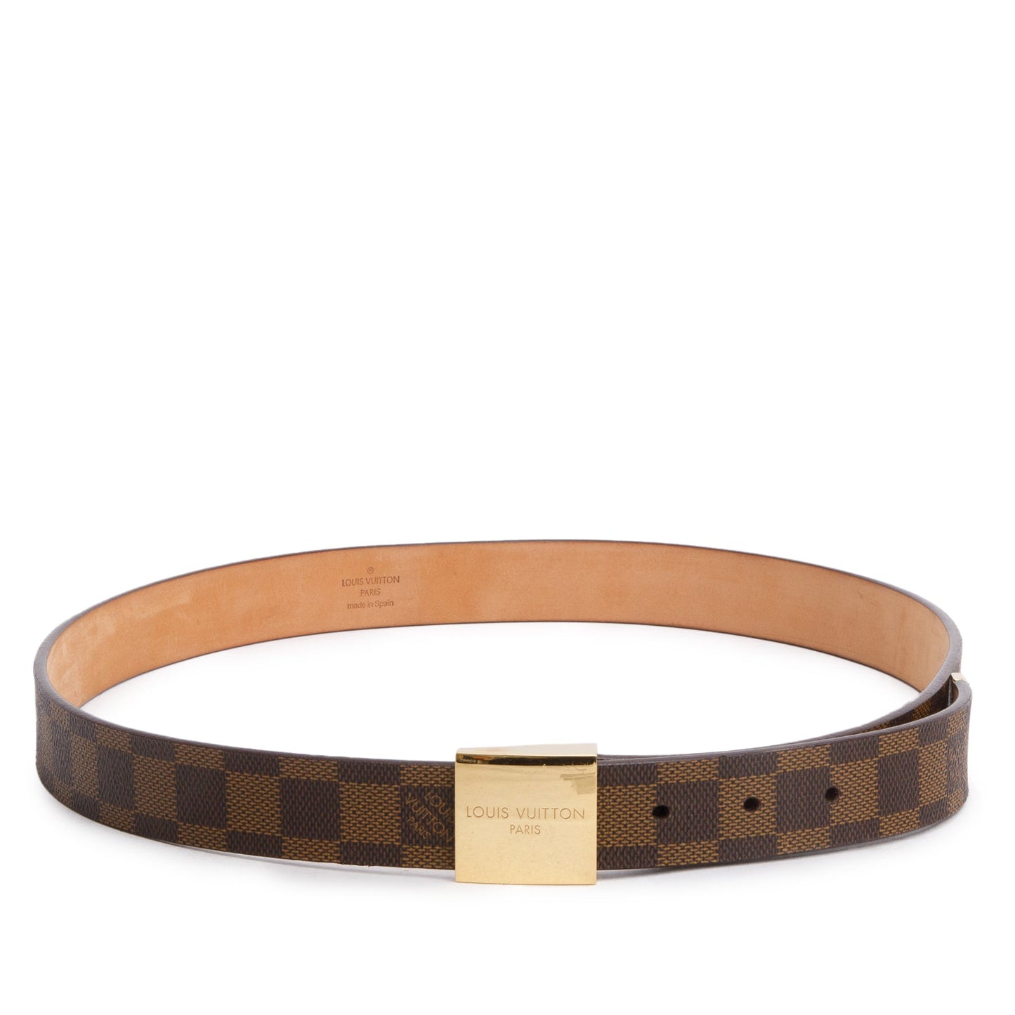 Louis Vuitton Damier Ebene Canvas Ceinture 30 MM Belt