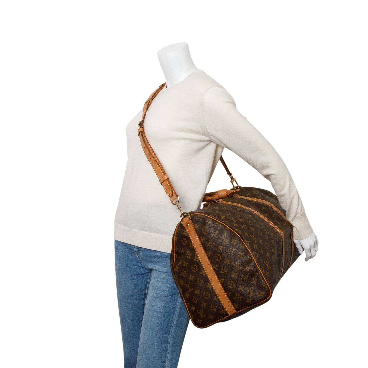 Louis Vuitton Monogram Keepall Bandouliere 55