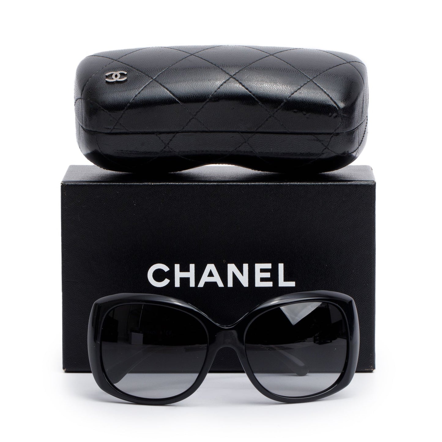 Chanel 5183 Black Acetate CC Square Sunglasses
